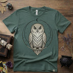 Owl Totem T-Shirt — Mystical Nature-Inspired Graphic Tee