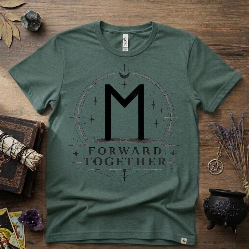 Ehwaz Rune T-Shirt — "Forward Together"