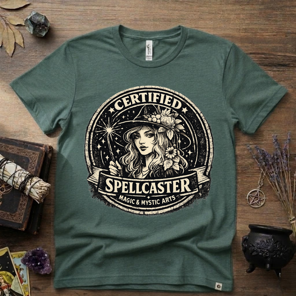 Certified Spell Caster witchy T-Shirt | Witchcraft, Occult, Magical