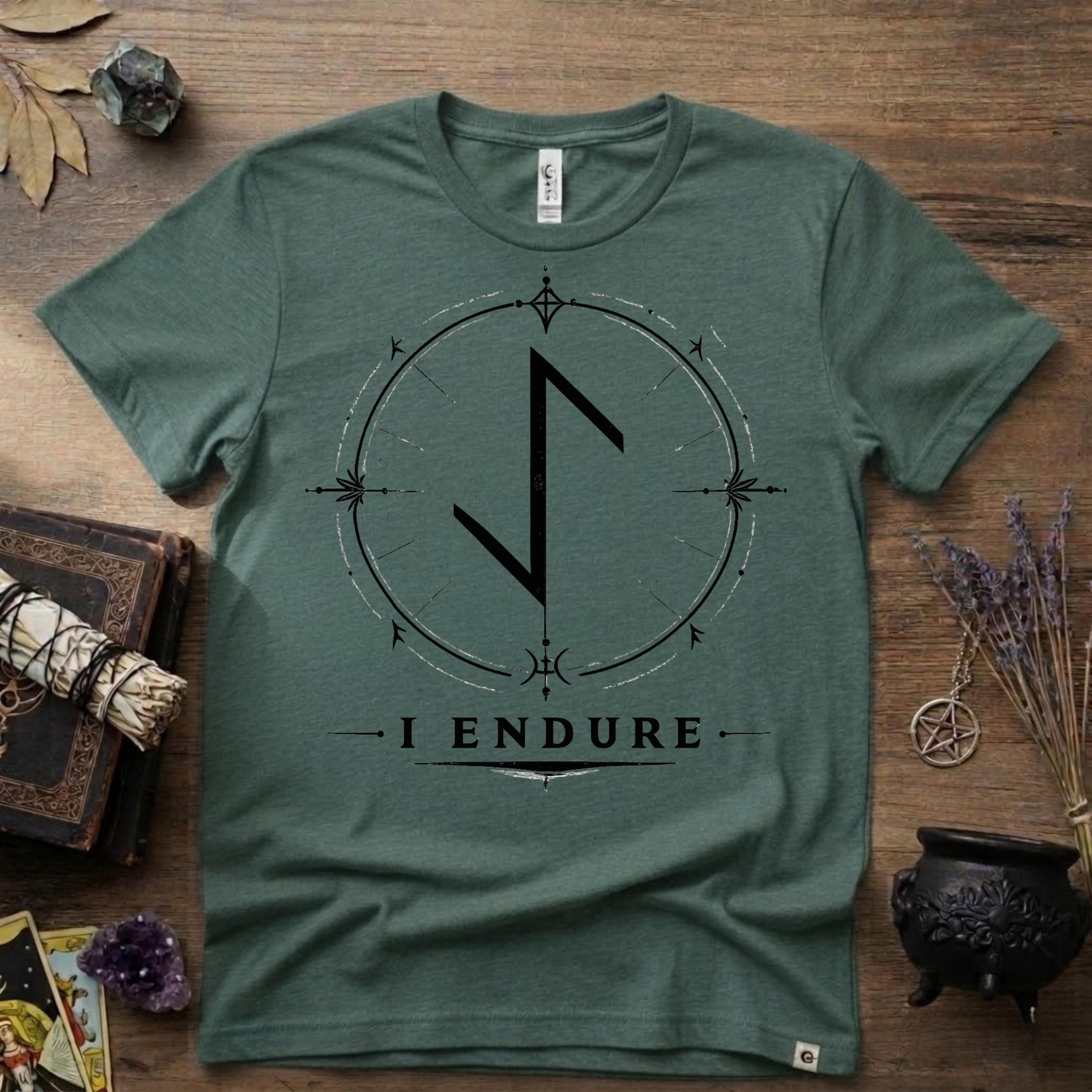 Eihwaz Rune 'I Endure' T-Shirt