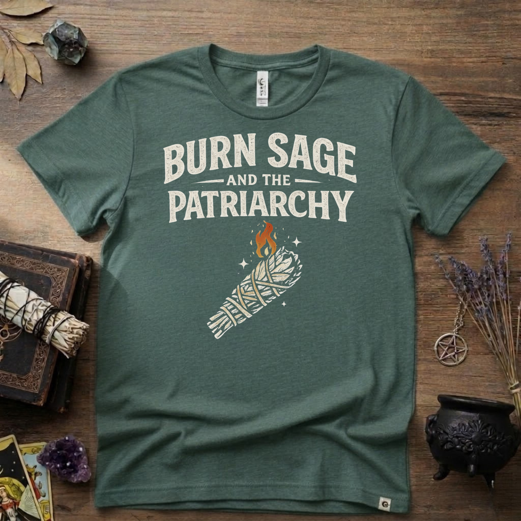 Burn Sage and the Patriarchy Witchy T-Shirt | Witchcraft, Feminist