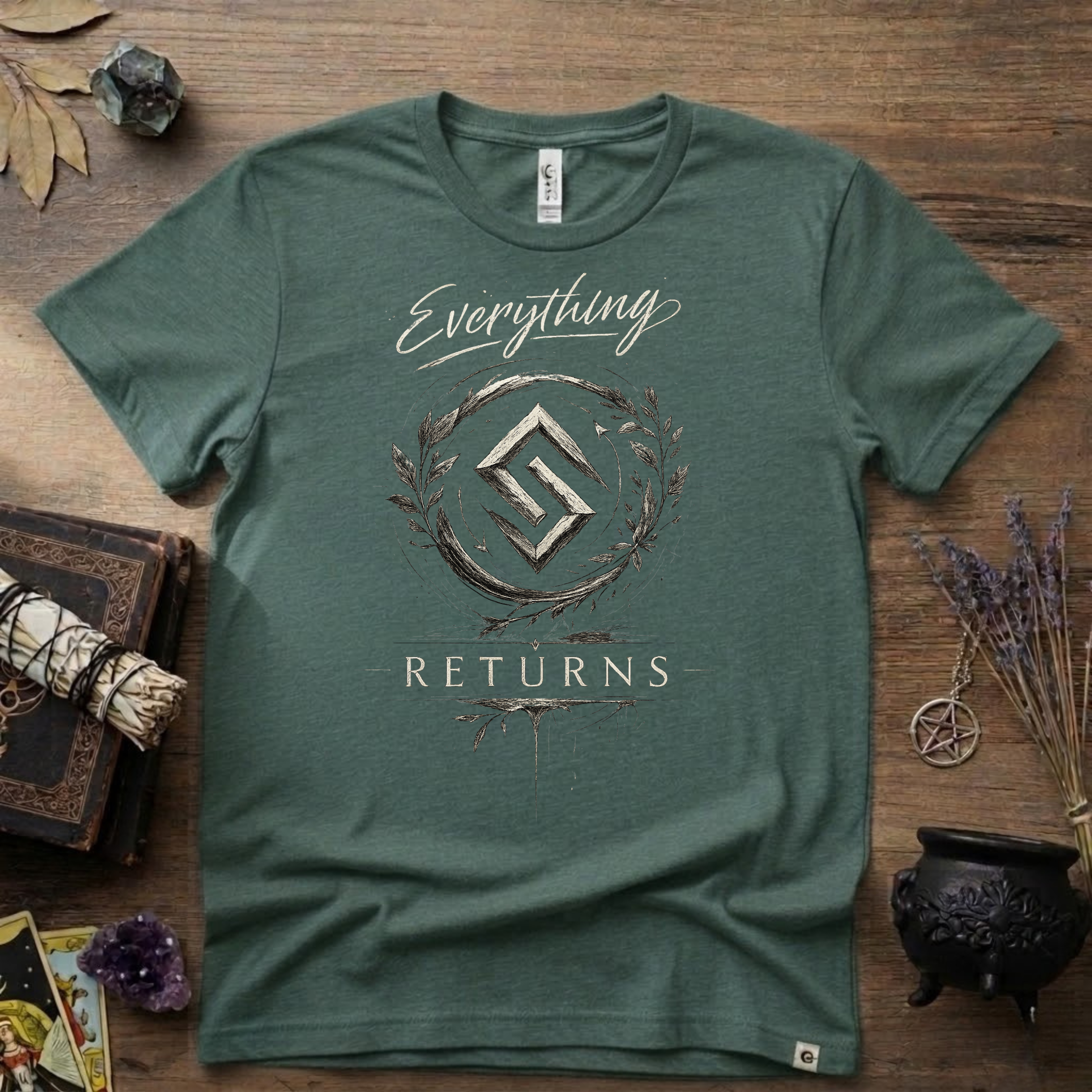 Jera Rune "Everything Returns" T-Shirt