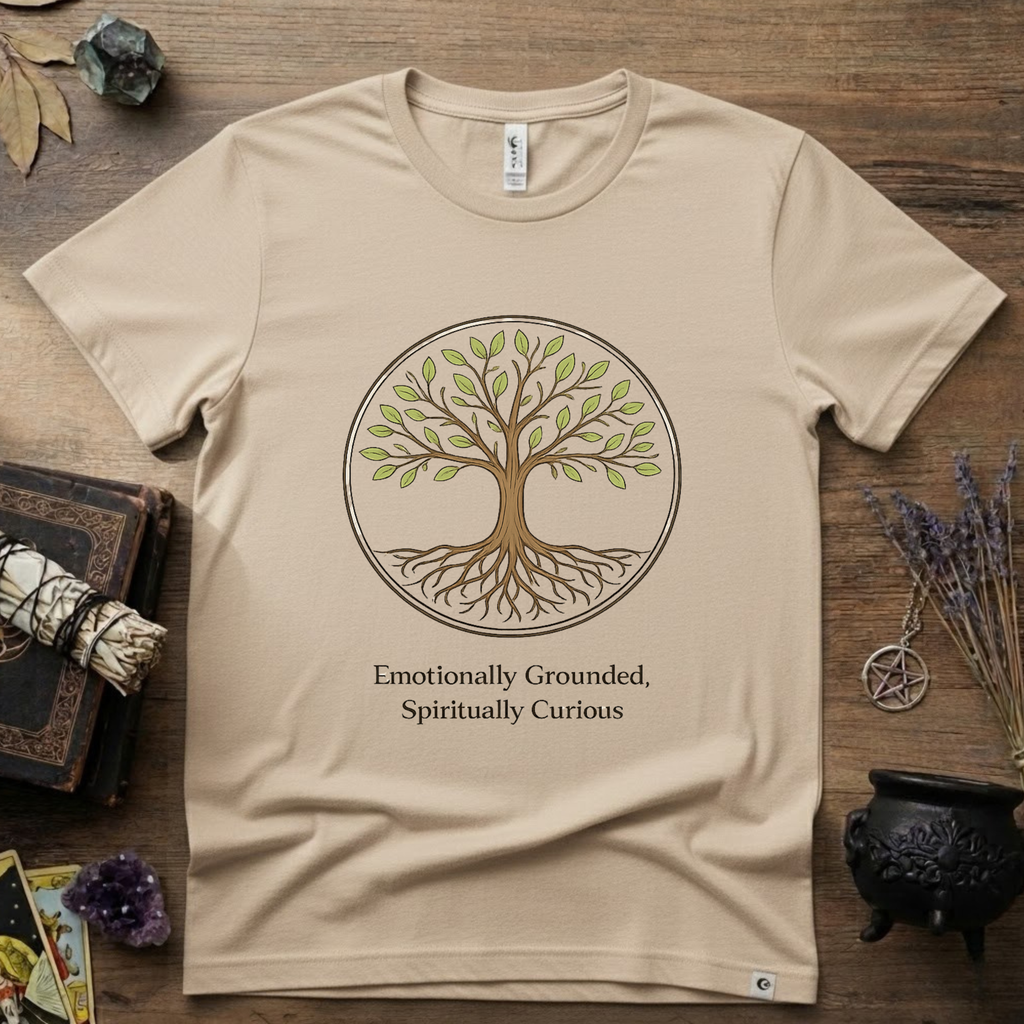Emotional Grounded Spiritual Curious Witchy T-Shirt | Witchcraft Mystic Tee