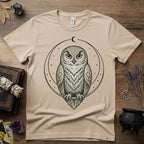 Owl Totem T-Shirt — Mystical Nature-Inspired Graphic Tee