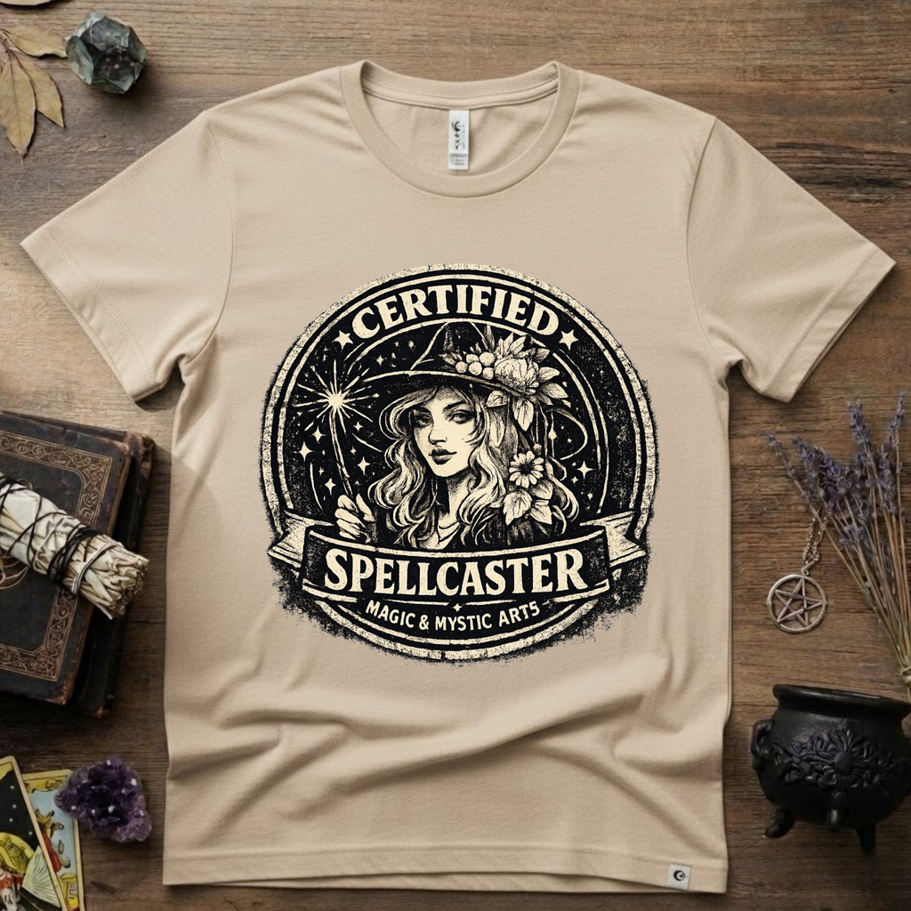 Certified Spell Caster witchy T-Shirt | Witchcraft, Occult, Magical