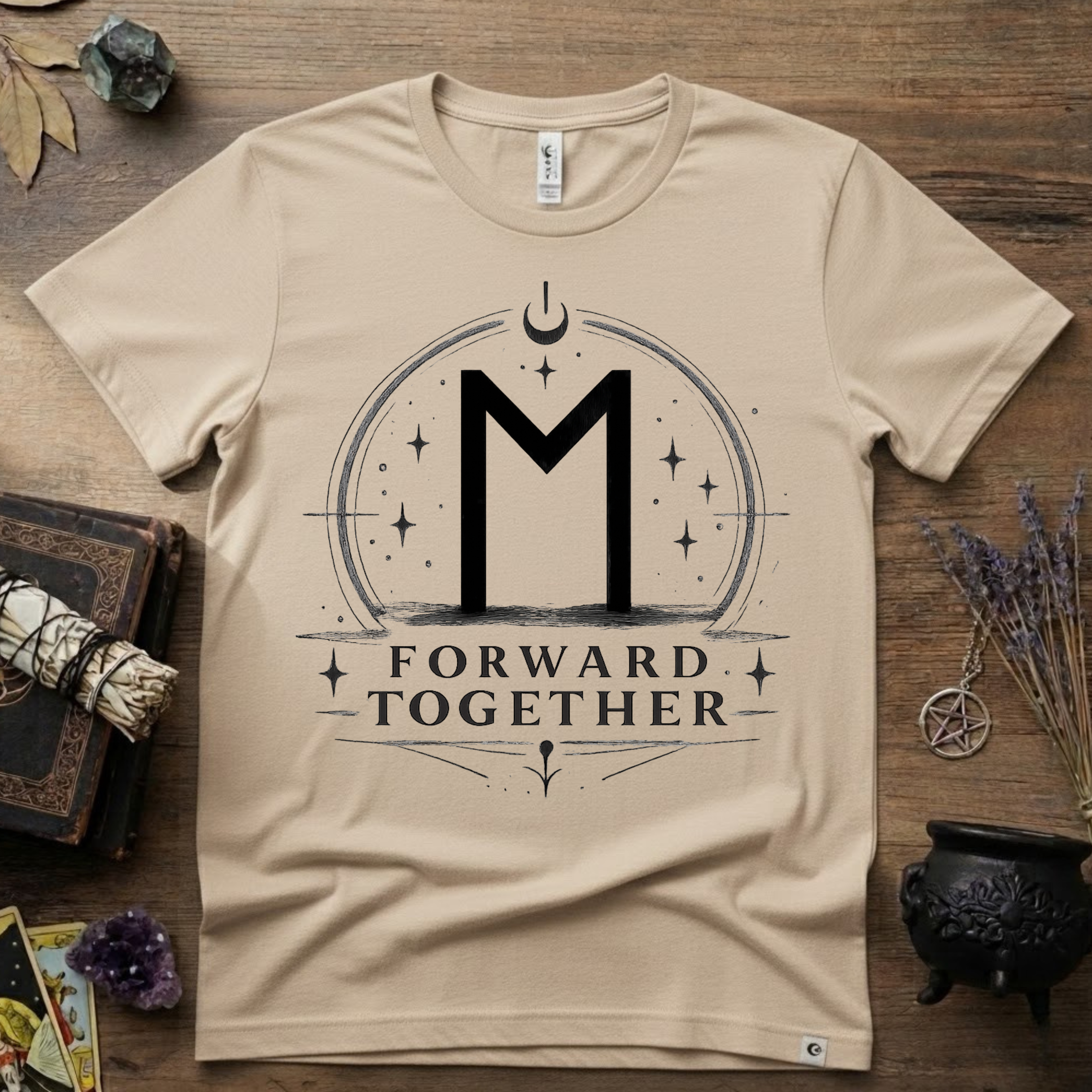 Ehwaz Rune T-Shirt — "Forward Together"