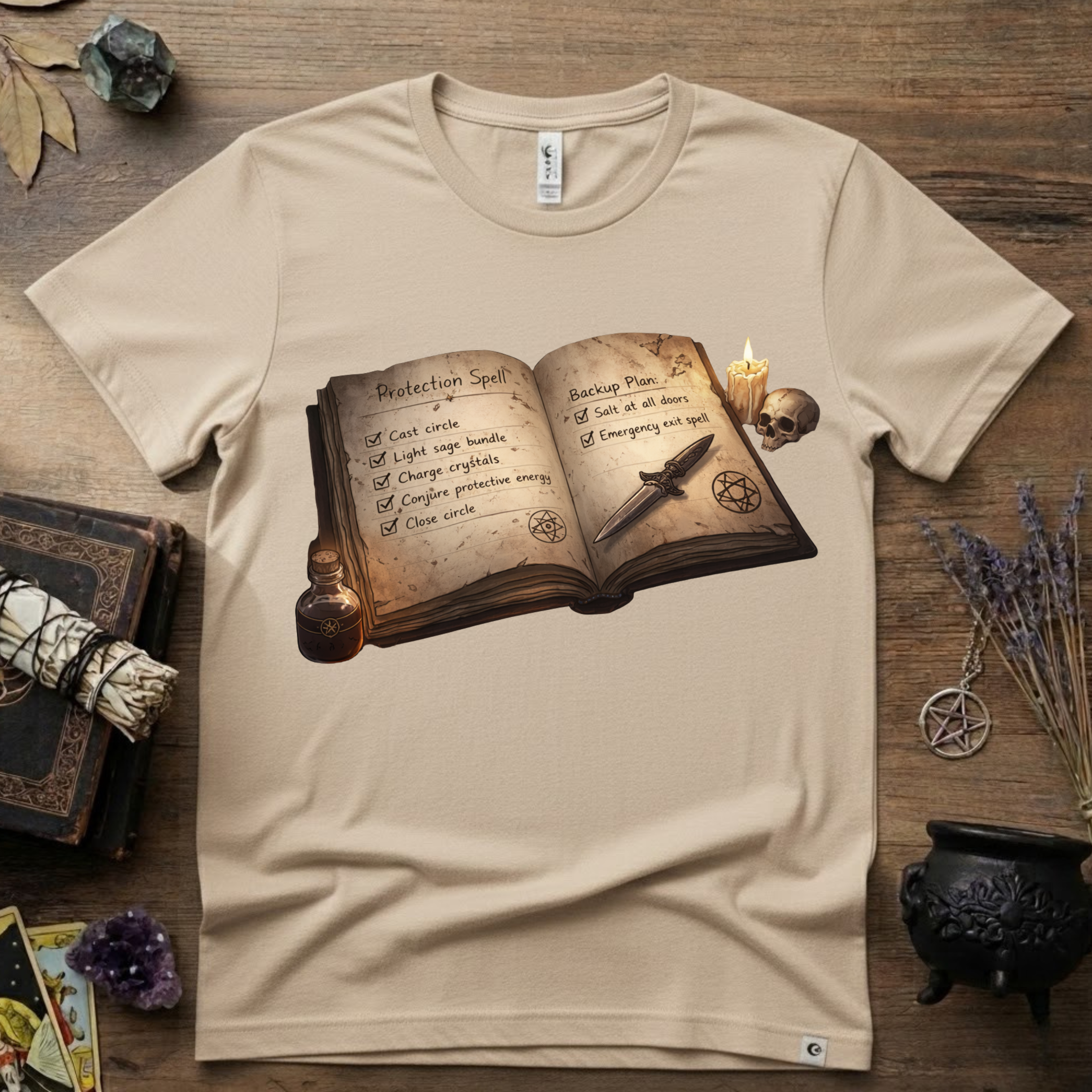 Witchy T-Shirt — Protection Spell