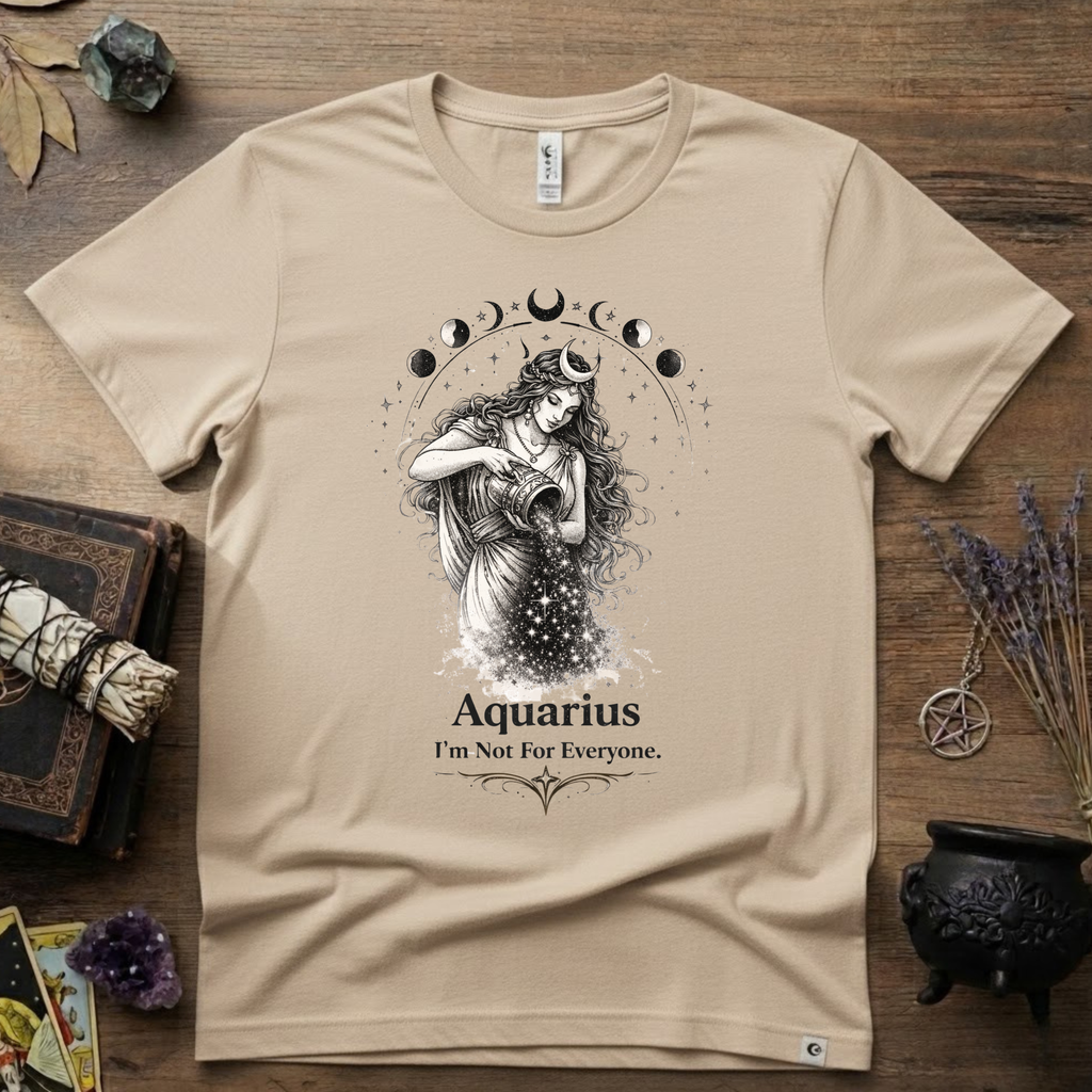 Aquarius 'I'm Not For Everyone' T-Shirt — Zodiac Horoscope Tee