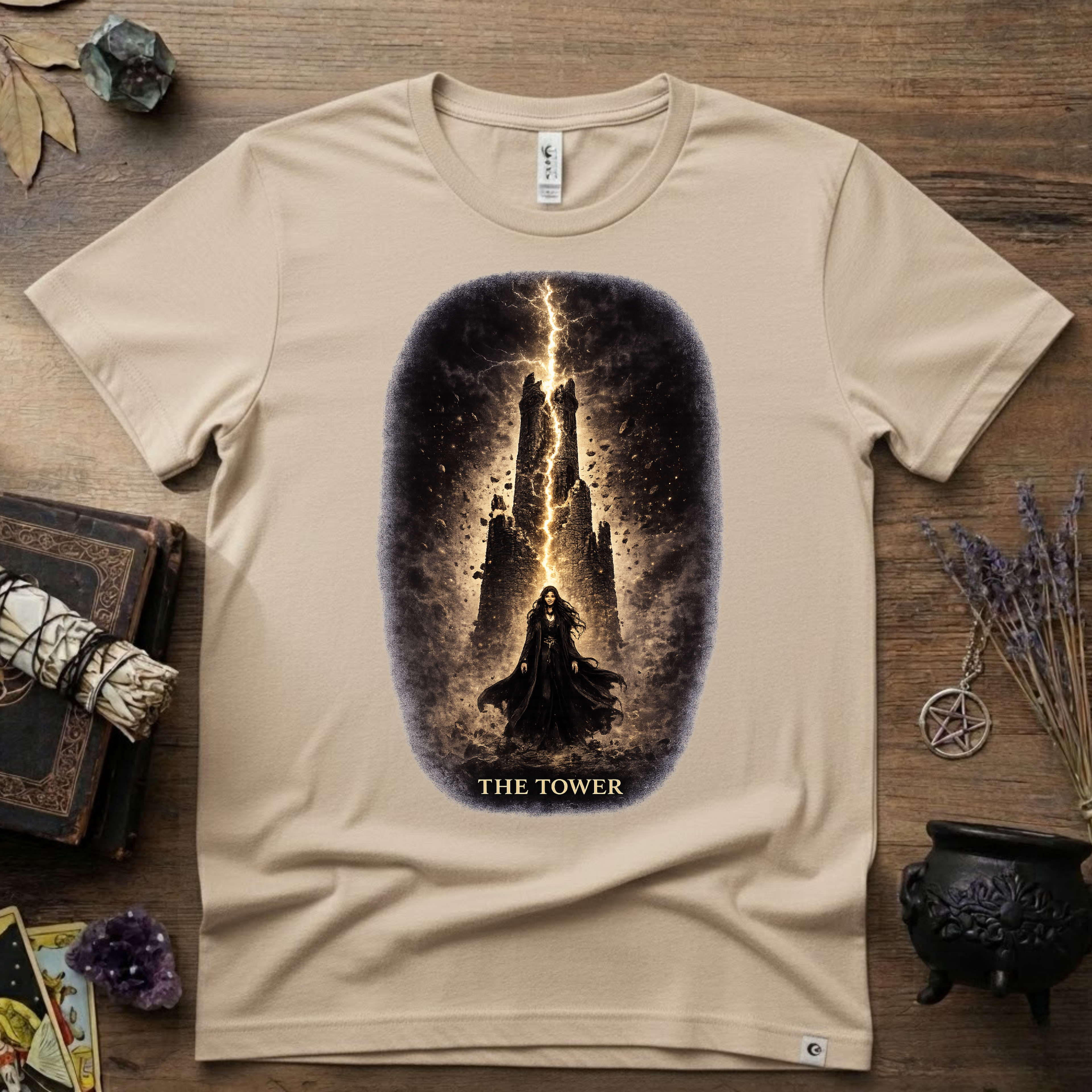 Tarot T-Shirt — The Tower