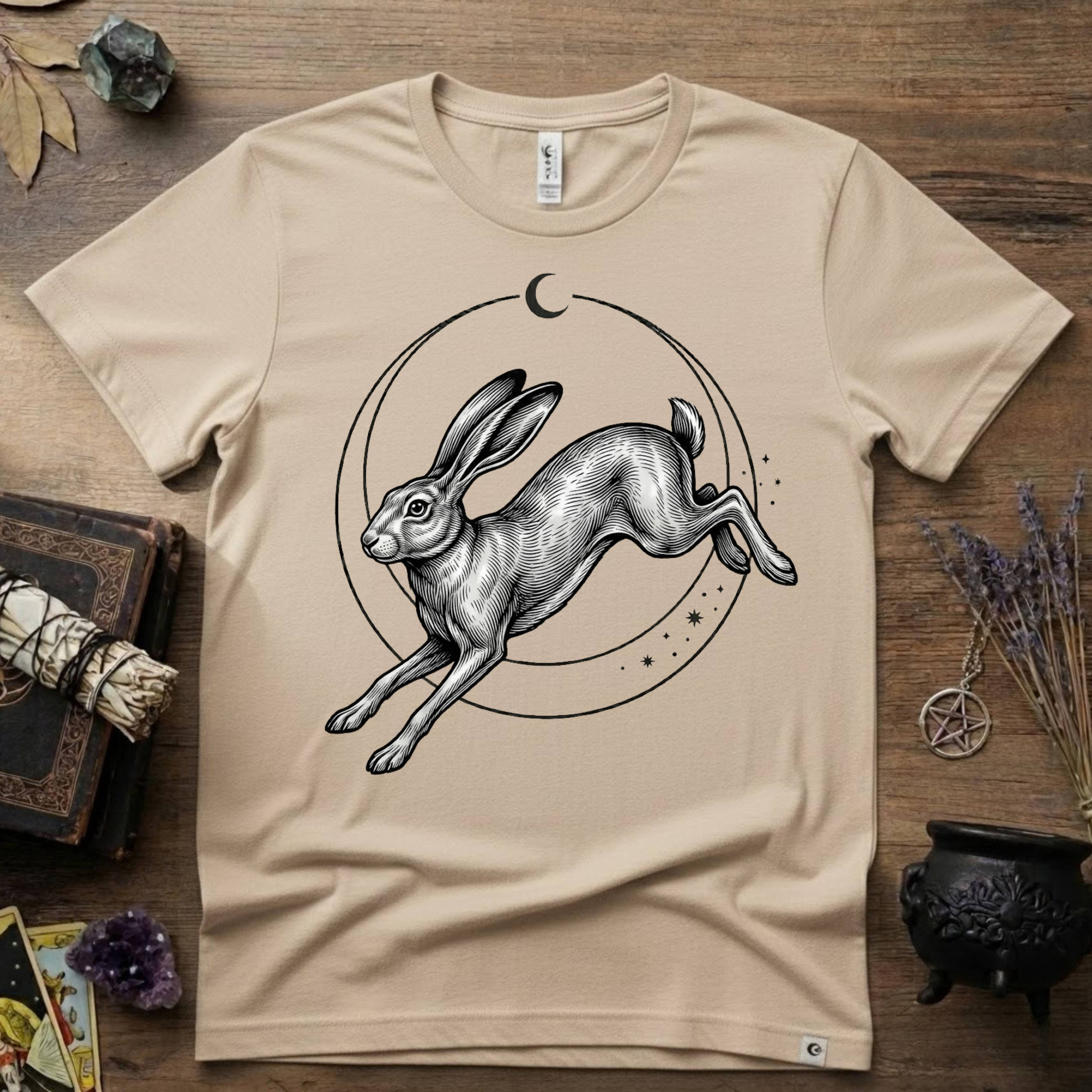 Rabbit Totem T-Shirt — Spiritual Animal Rabbit Tee for Nature Lovers