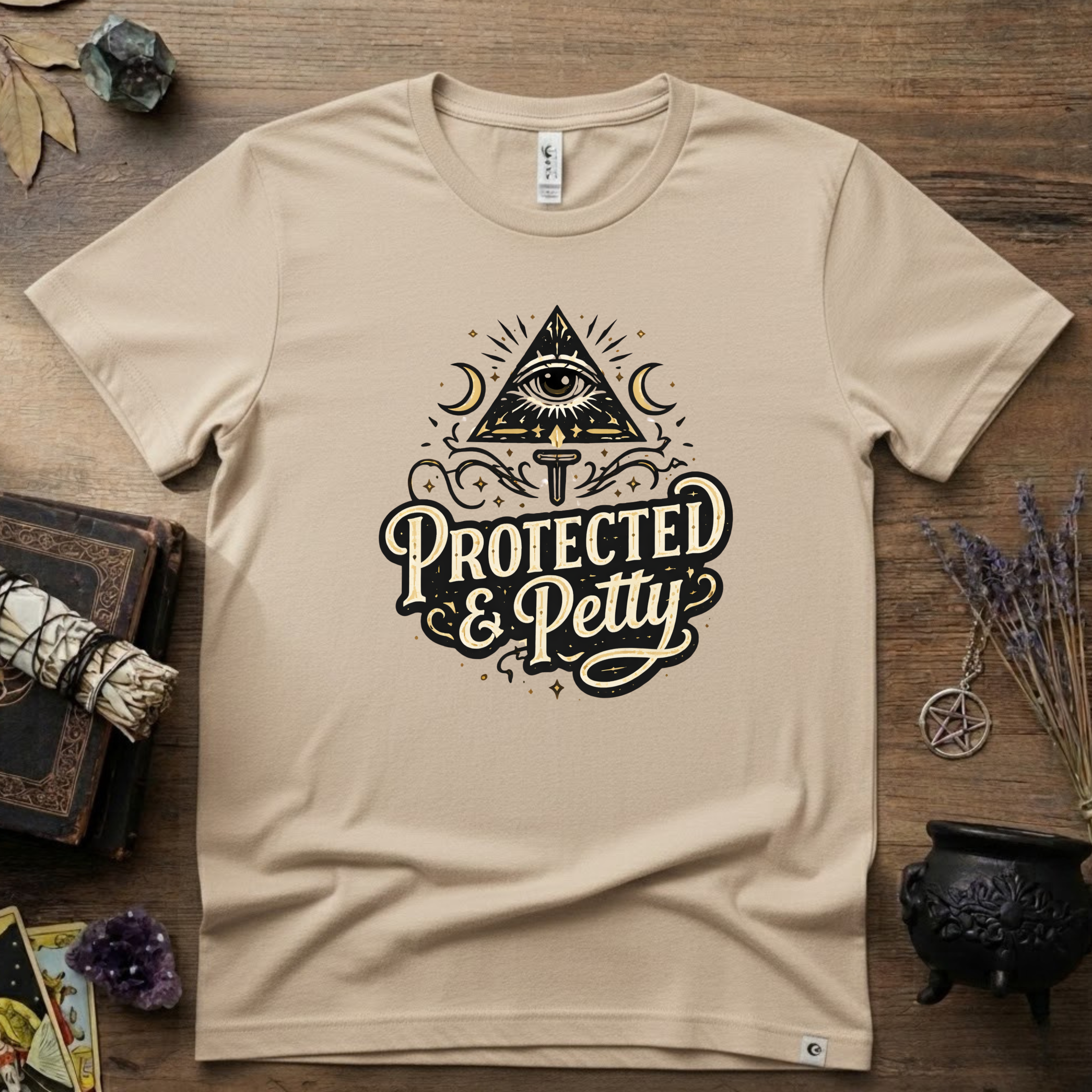 Witchy T-Shirt — "Protected and Petty"