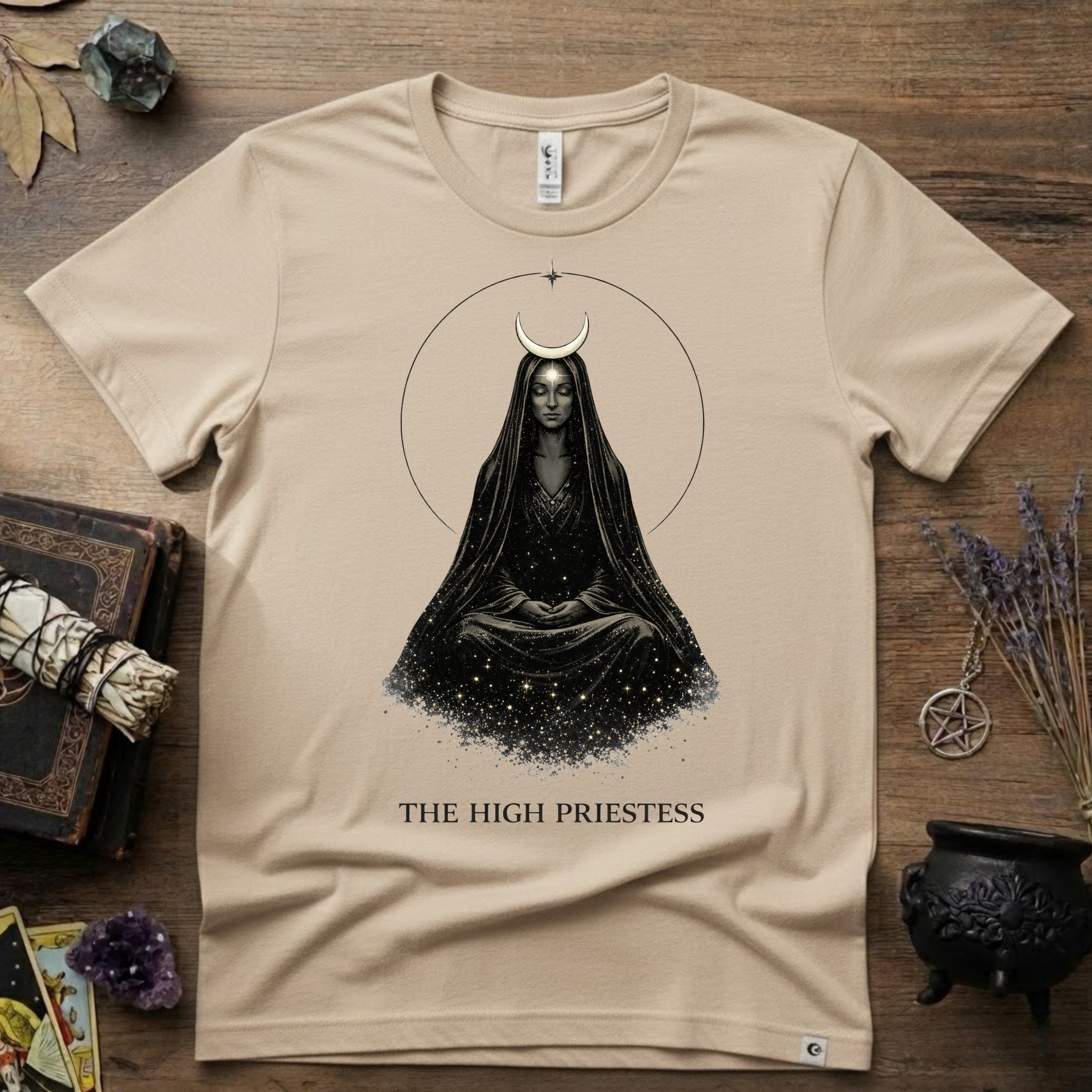 Tarot T-Shirt — The High Priestess