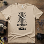 Nauthiz Rune "Pressure Makes Power" T-Shirt — Norse Rune Strength Tee