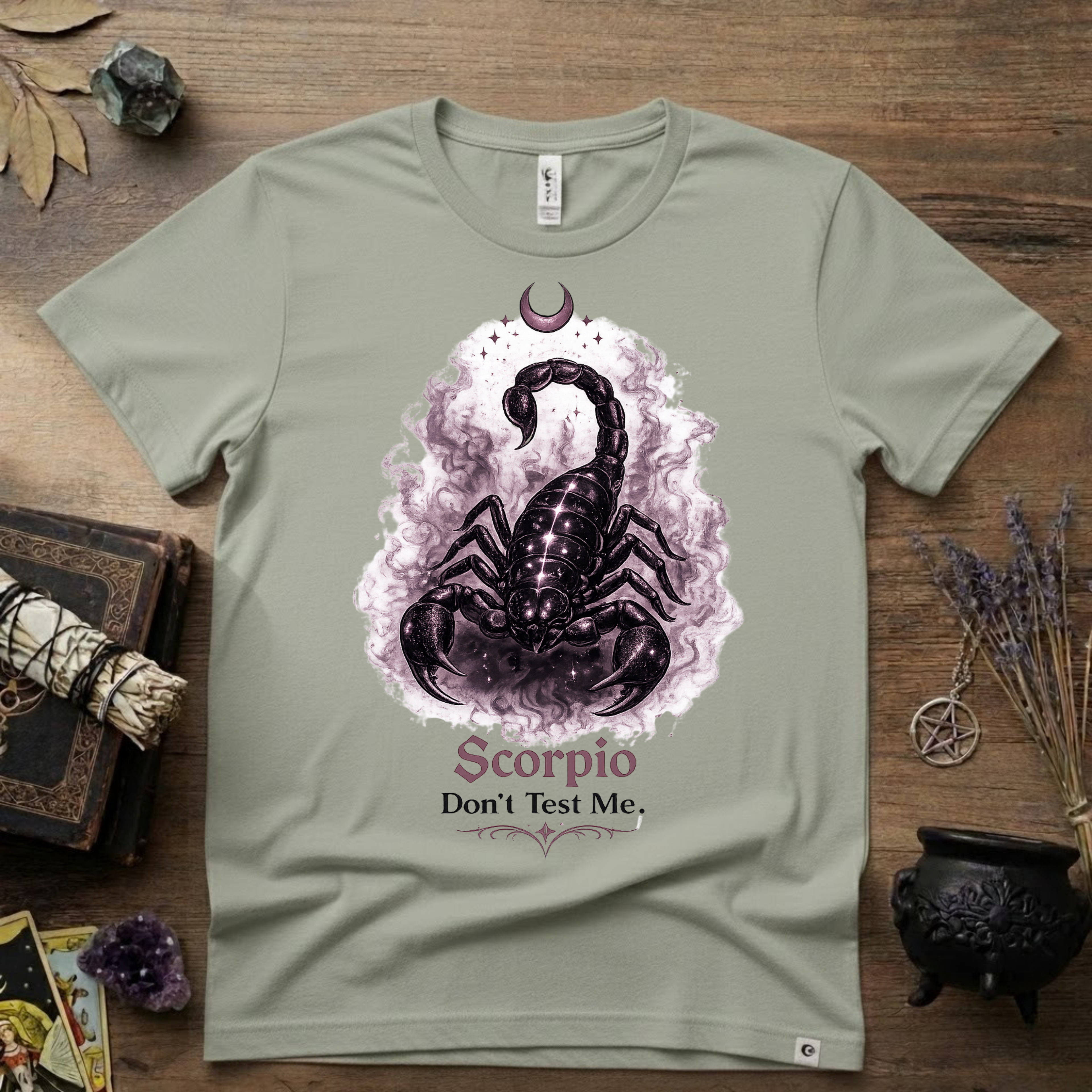 Scorpio 'Don't Test Me' T-Shirt — Bold Zodiac Tee for Scorpio Signs