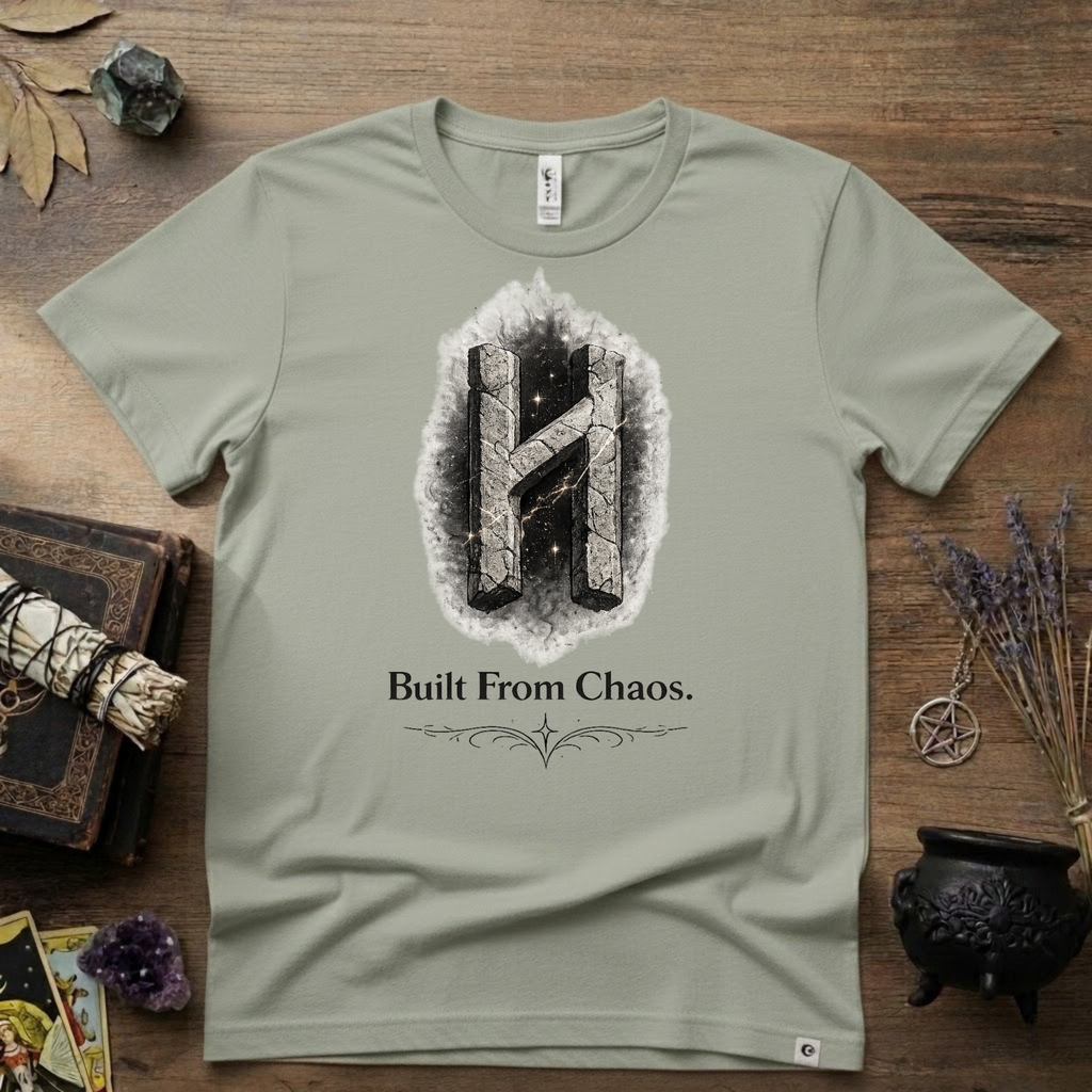 Hagalaz Rune T-Shirt — Built from Chaos Design