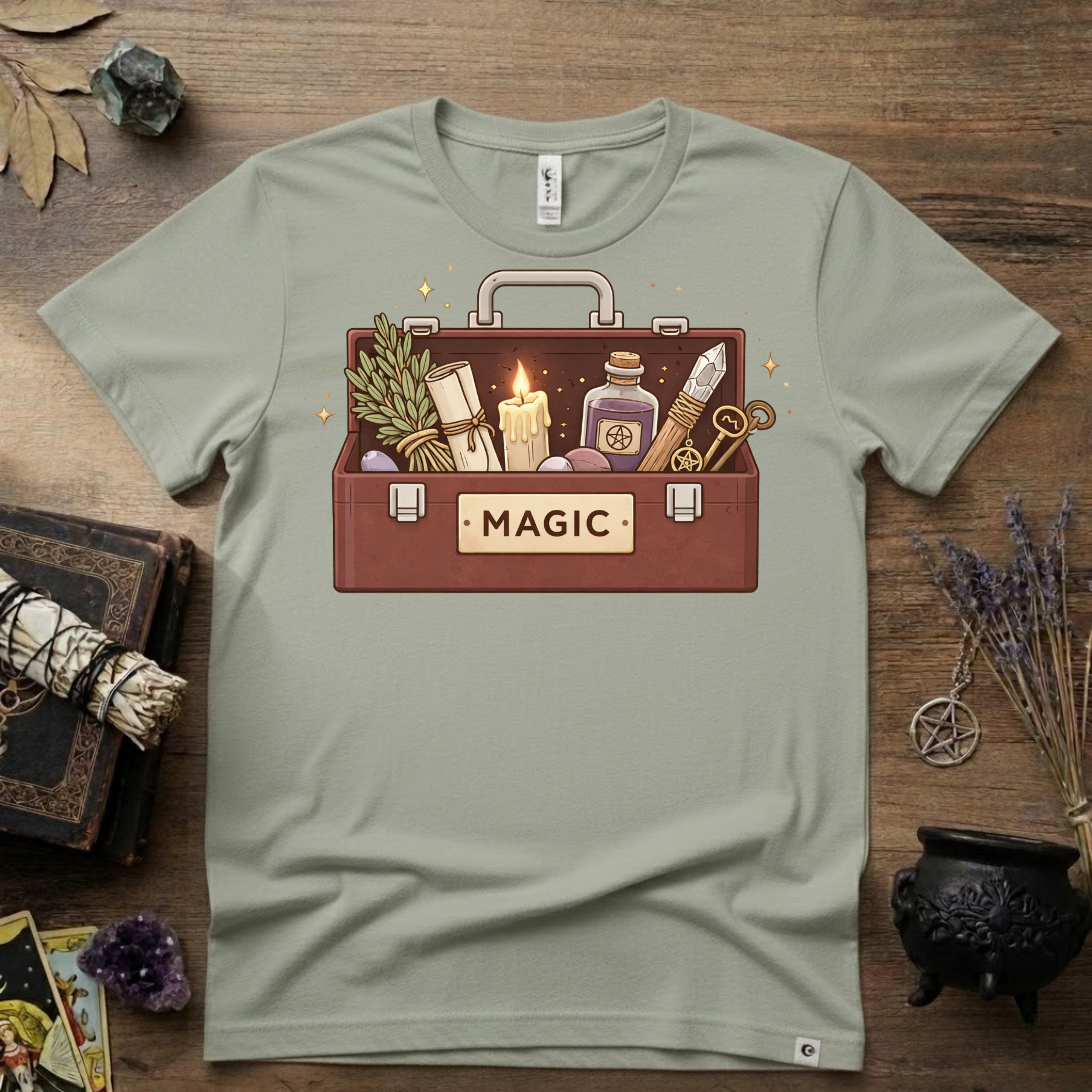 Witchy T-Shirt — "Magic Toolbox"