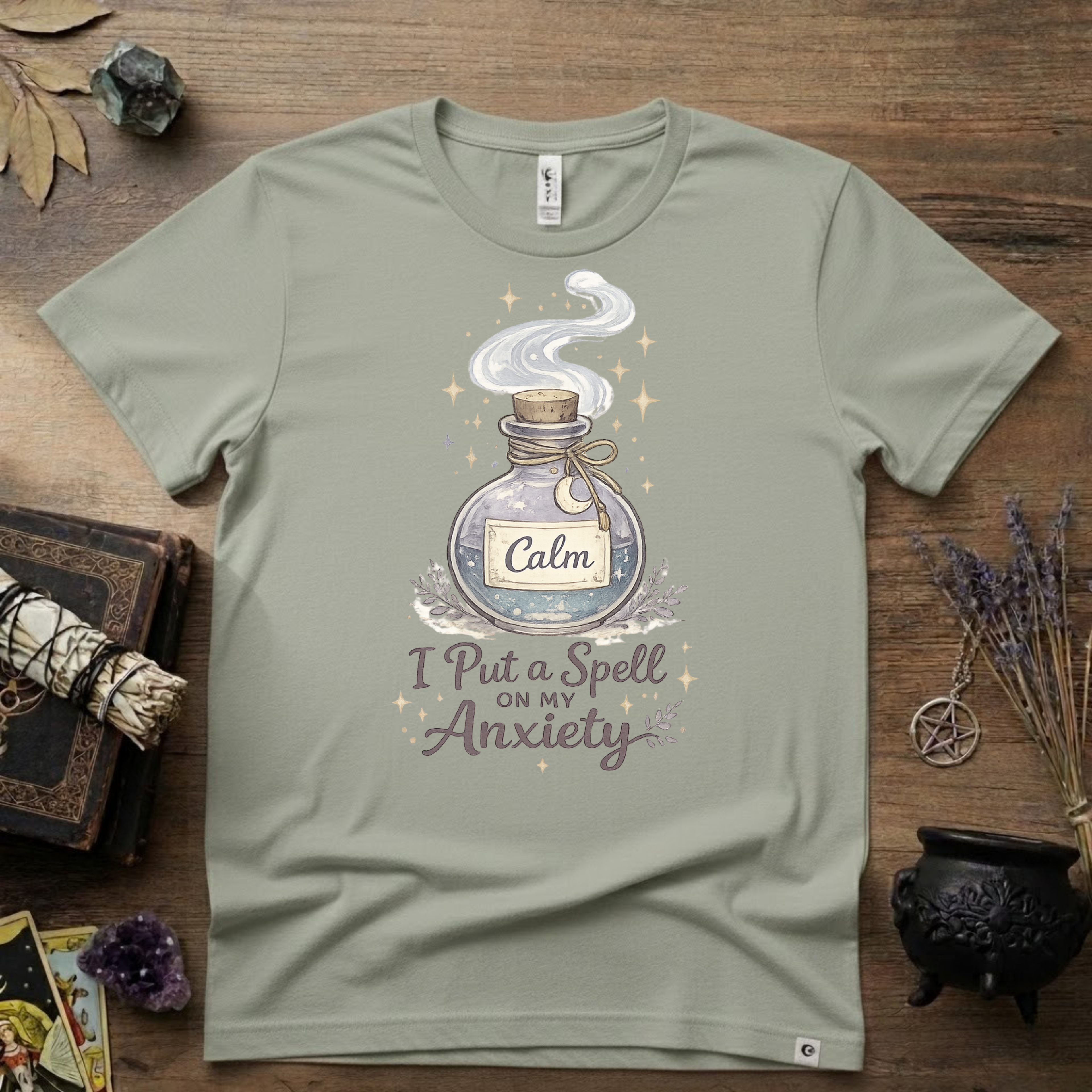 Witchy T-Shirt — “I Put a Spell on My Anxiety”