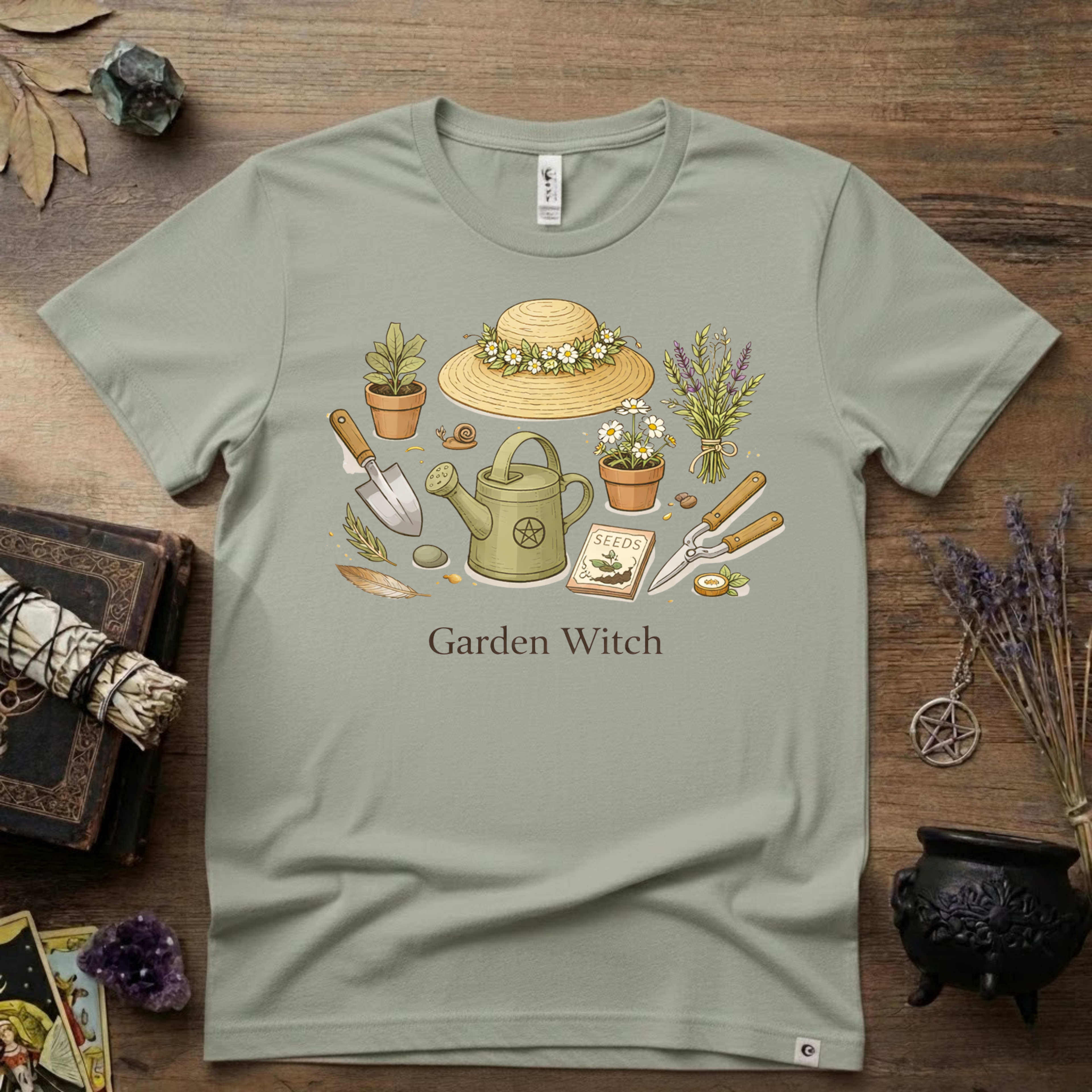 Garden Witch T-Shirt — Witchy Plant Magic Tee