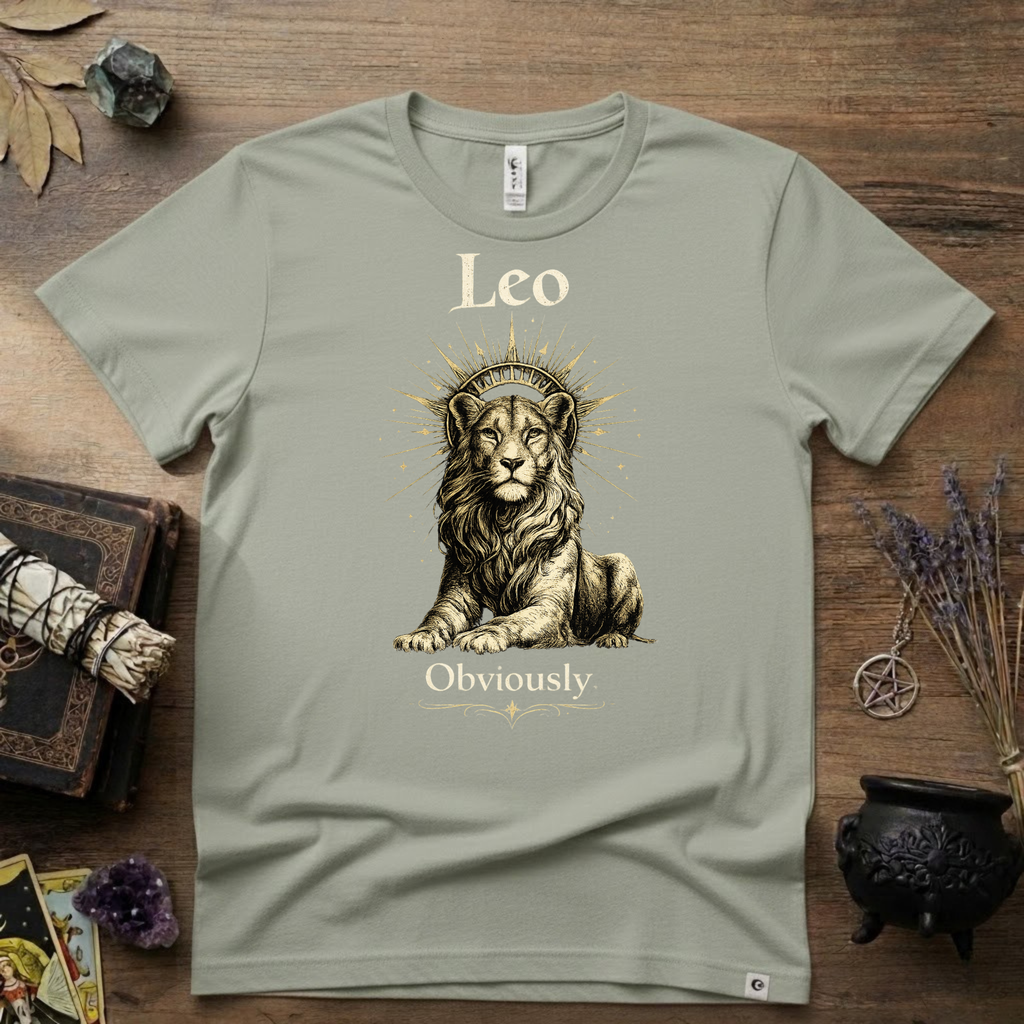 Leo Zodiac T-Shirt — Zodiac Leo "Obviously" Astrology Tee