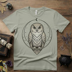 Owl Totem T-Shirt — Mystical Nature-Inspired Graphic Tee