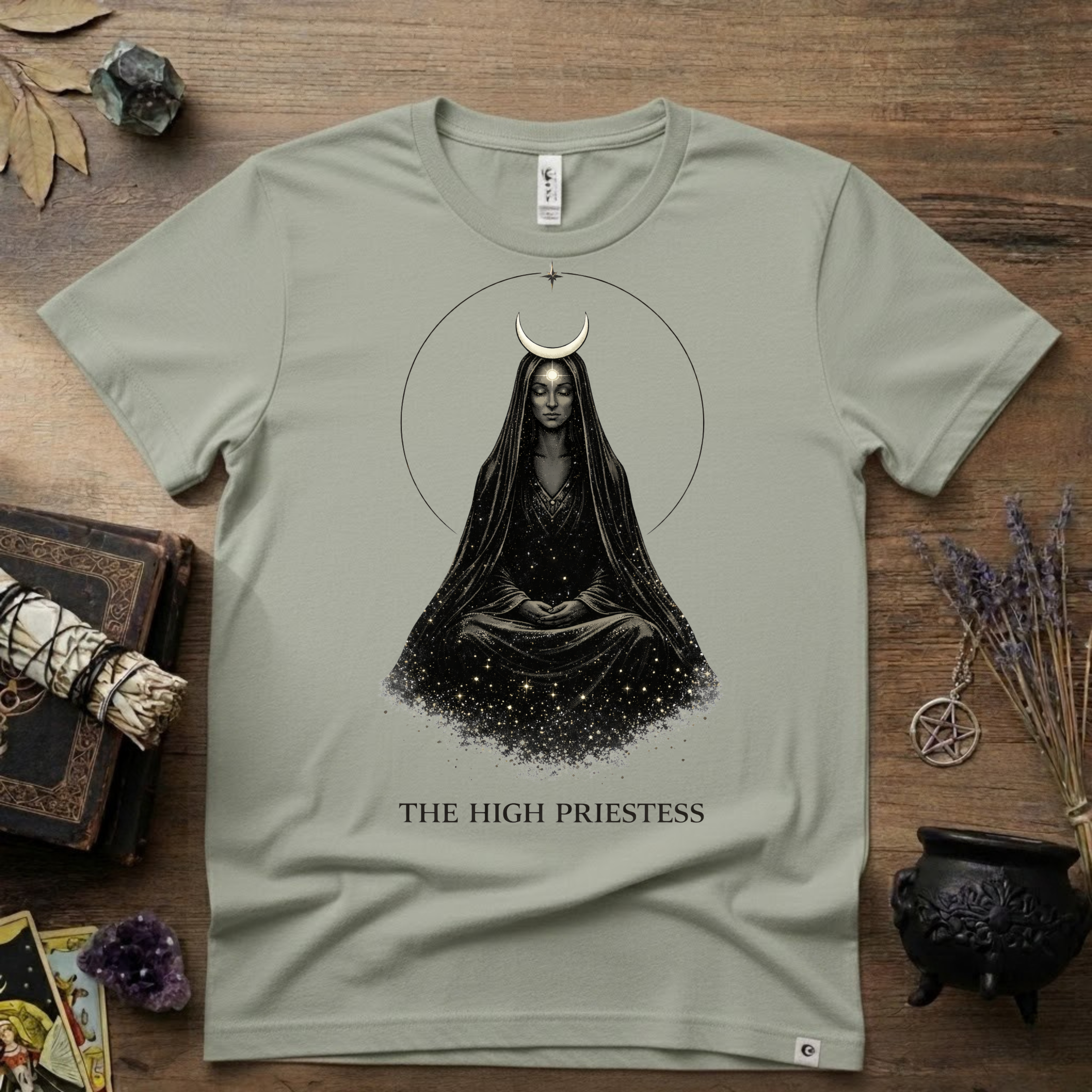 Tarot T-Shirt — The High Priestess