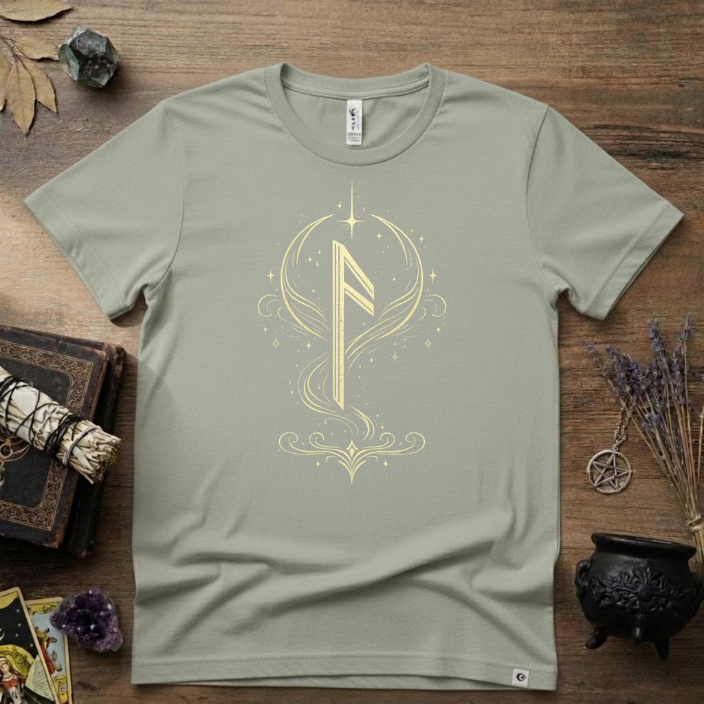 Ansuz Rune T-Shirt — Norse Rune Symbol Tee