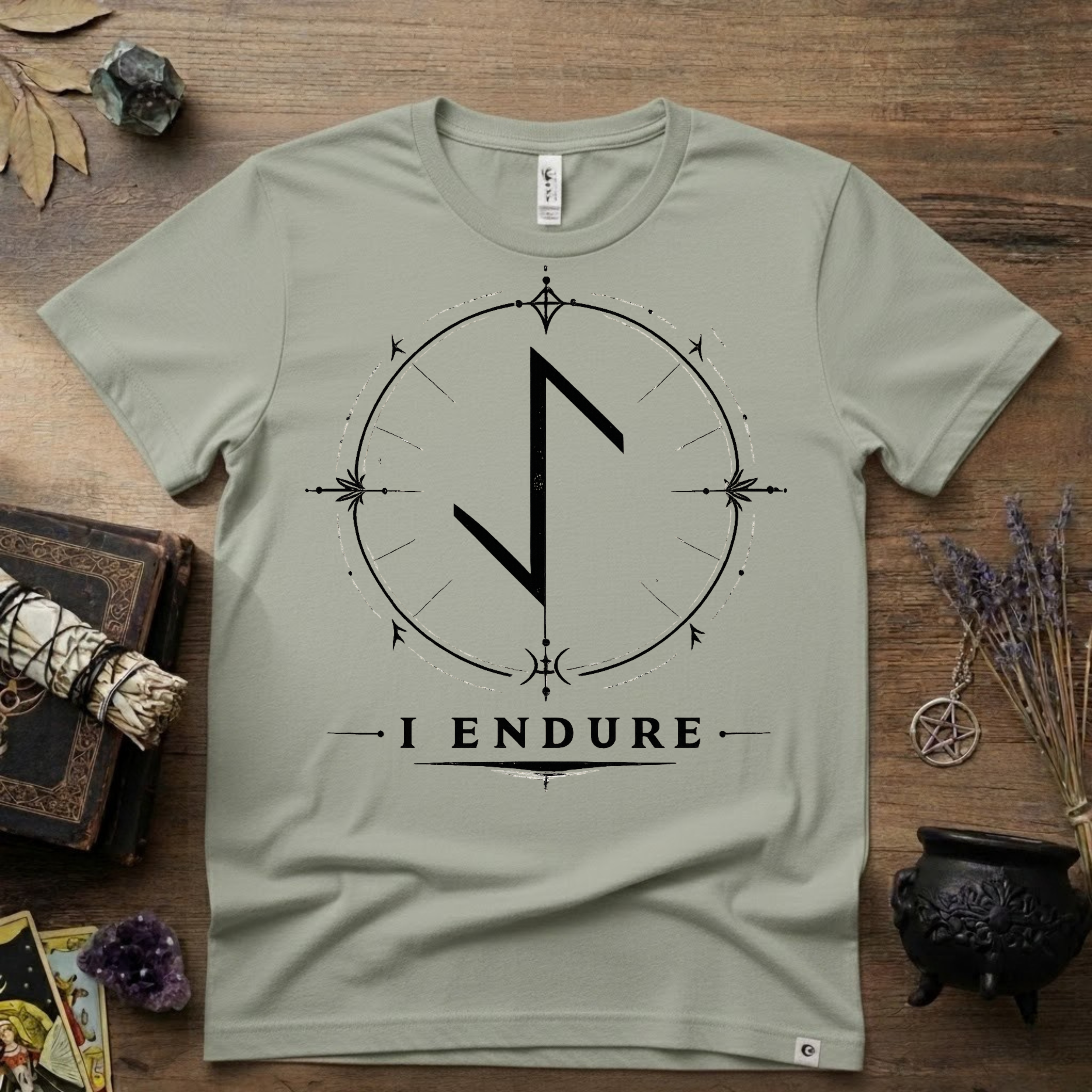 Eihwaz Rune 'I Endure' T-Shirt