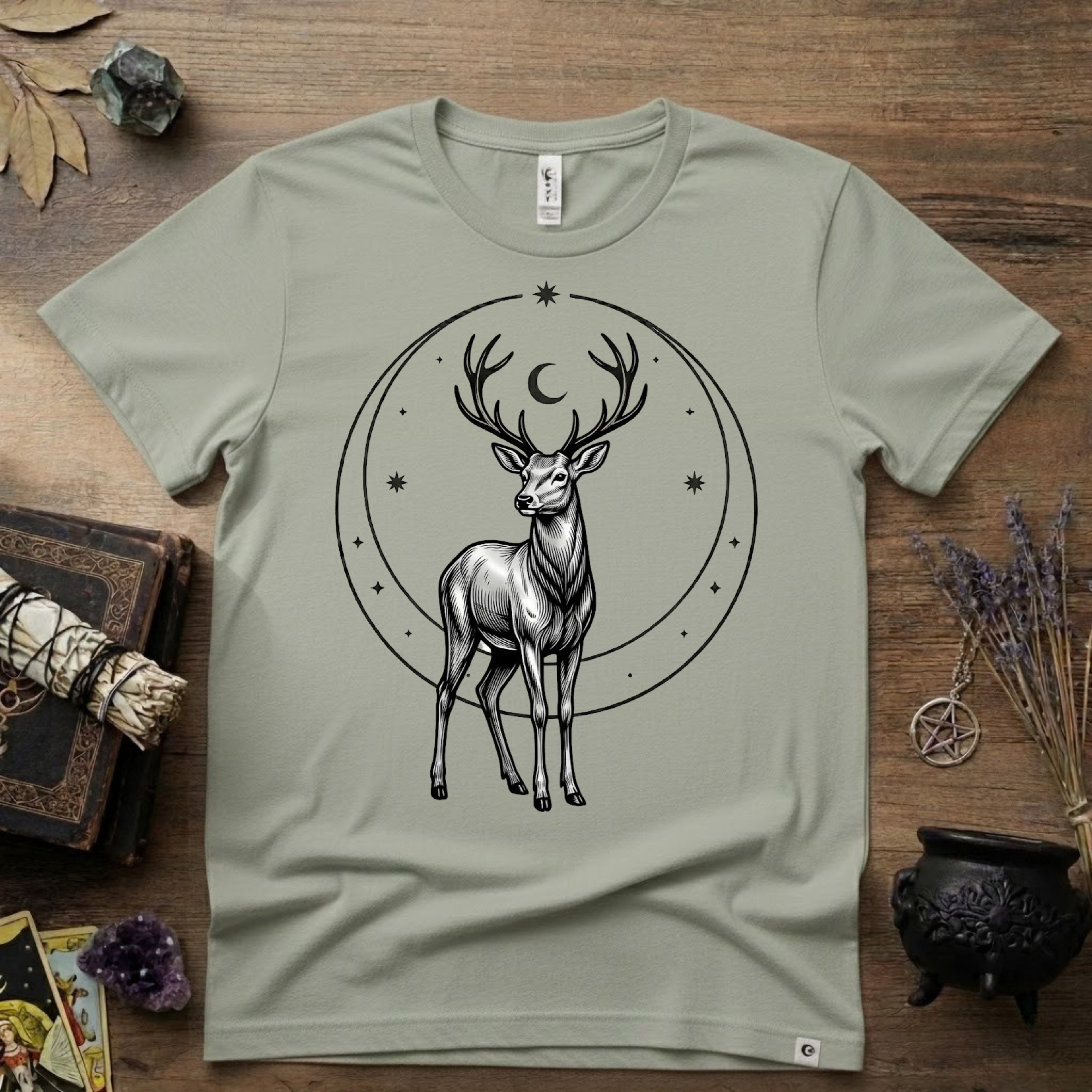 Stag Totem T-Shirt — Majestic Deer Graphic Tee