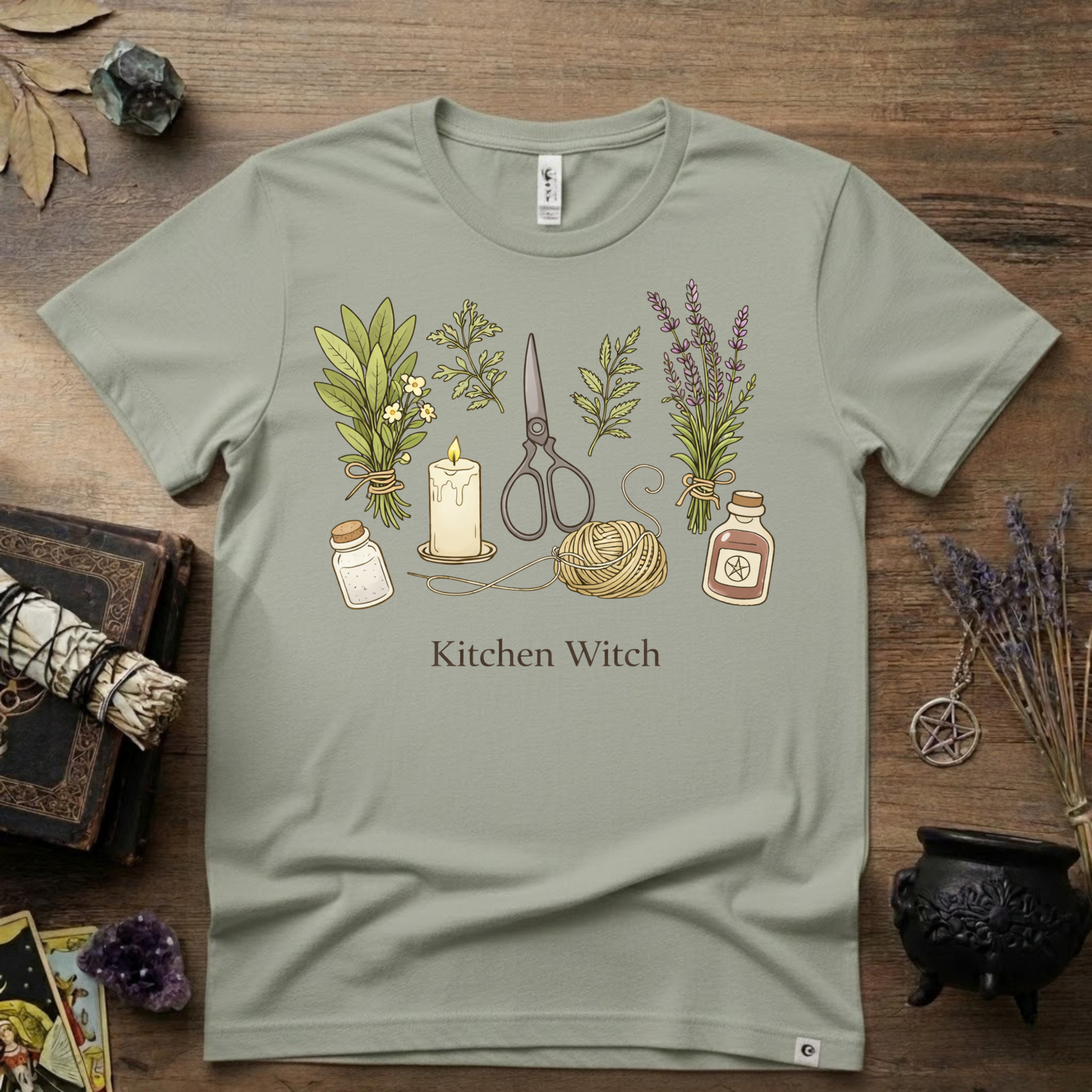 Kitchen Witch T-Shirt — Witchy Kitchen Spell Tee