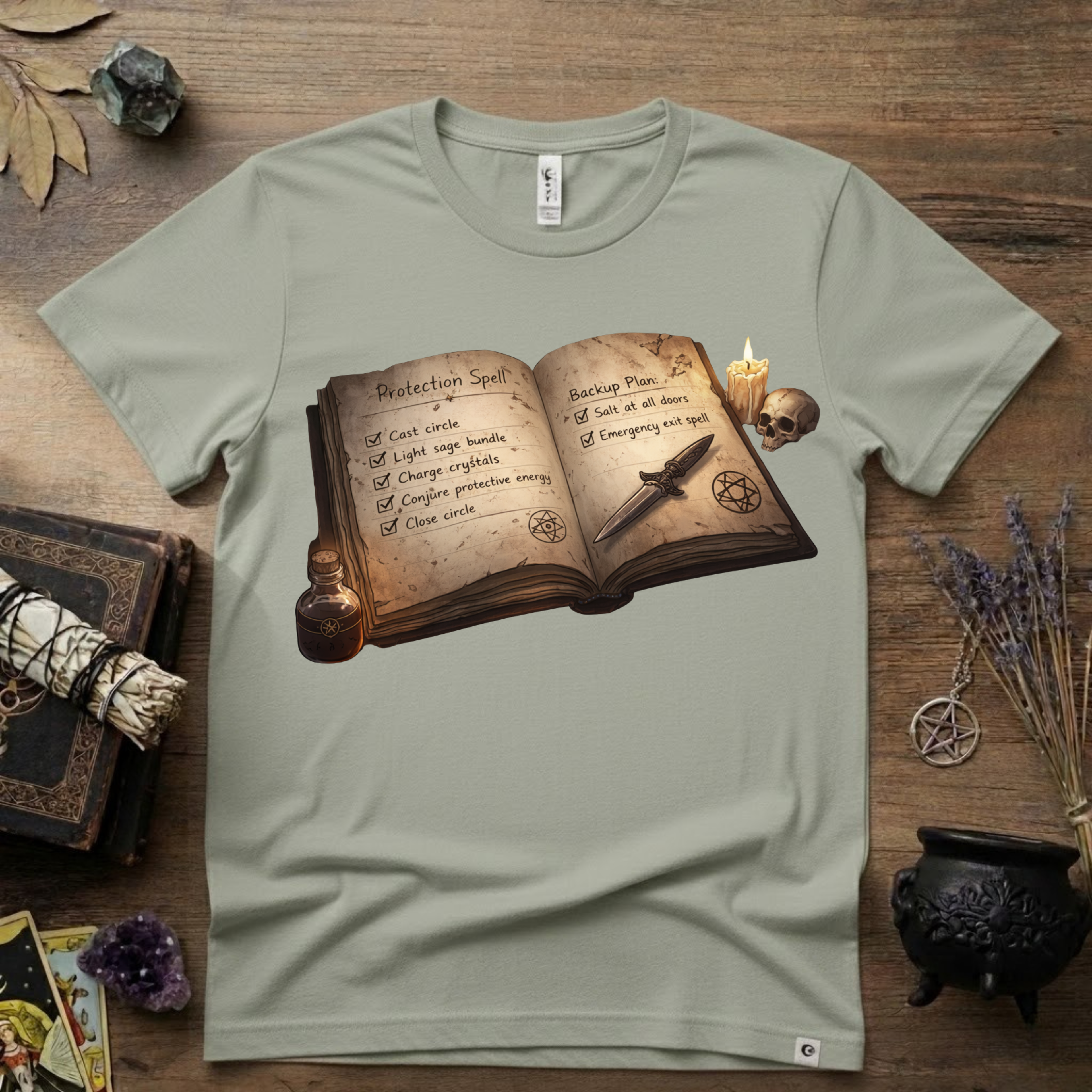 Witchy T-Shirt — Protection Spell