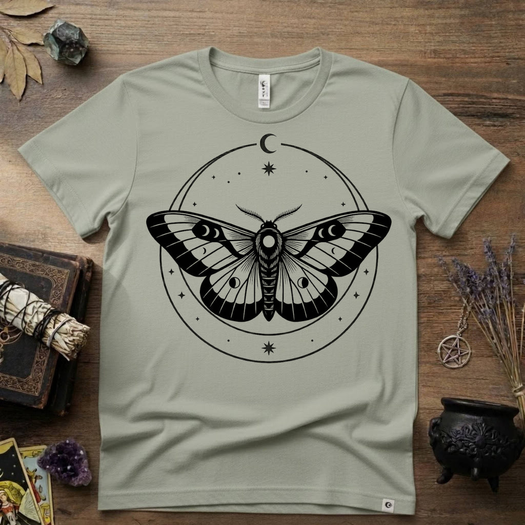 Moth Totem T-Shirt — Mystical Moth Totem Graphic Tee