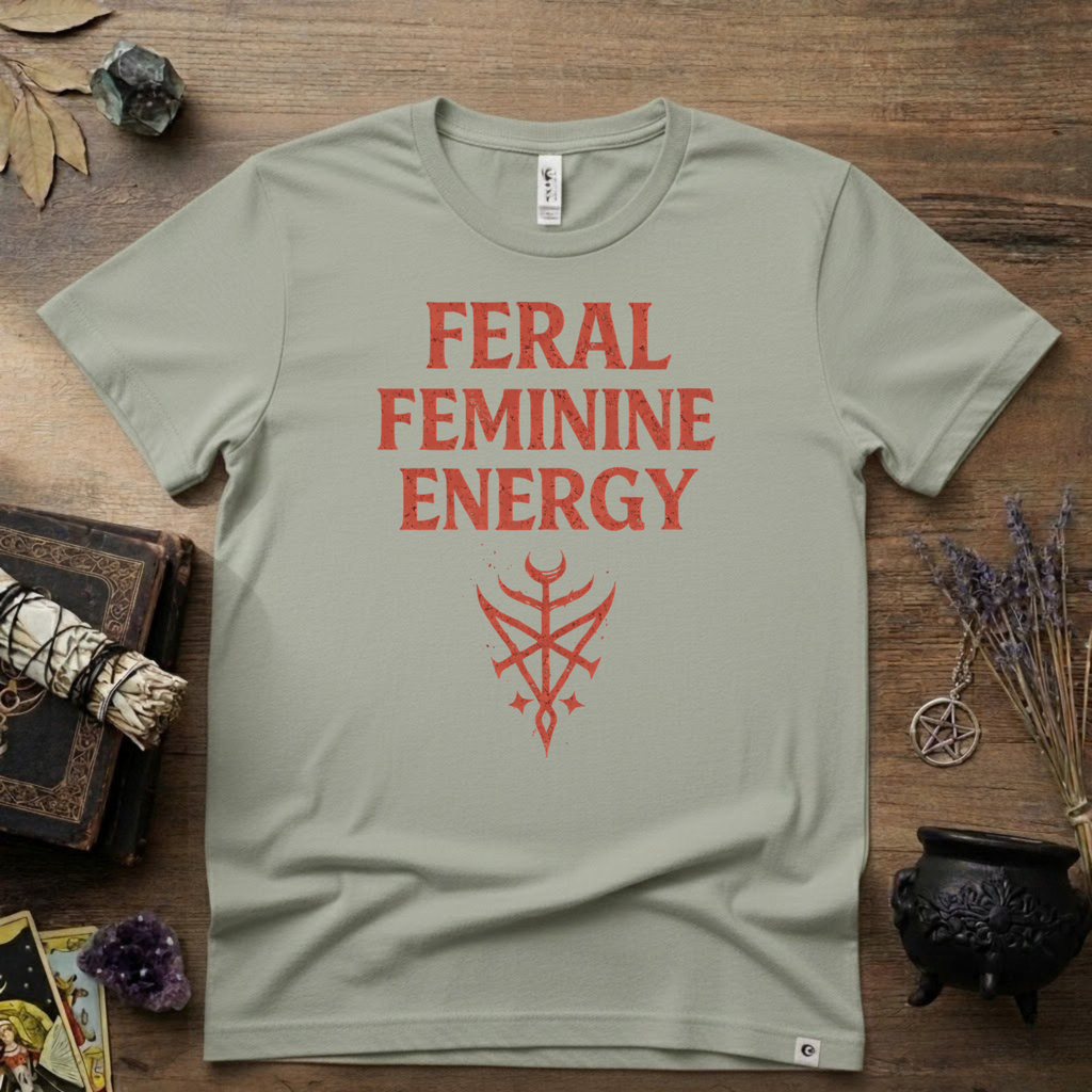 Feral Feminine Energy Witchy T-Shirt