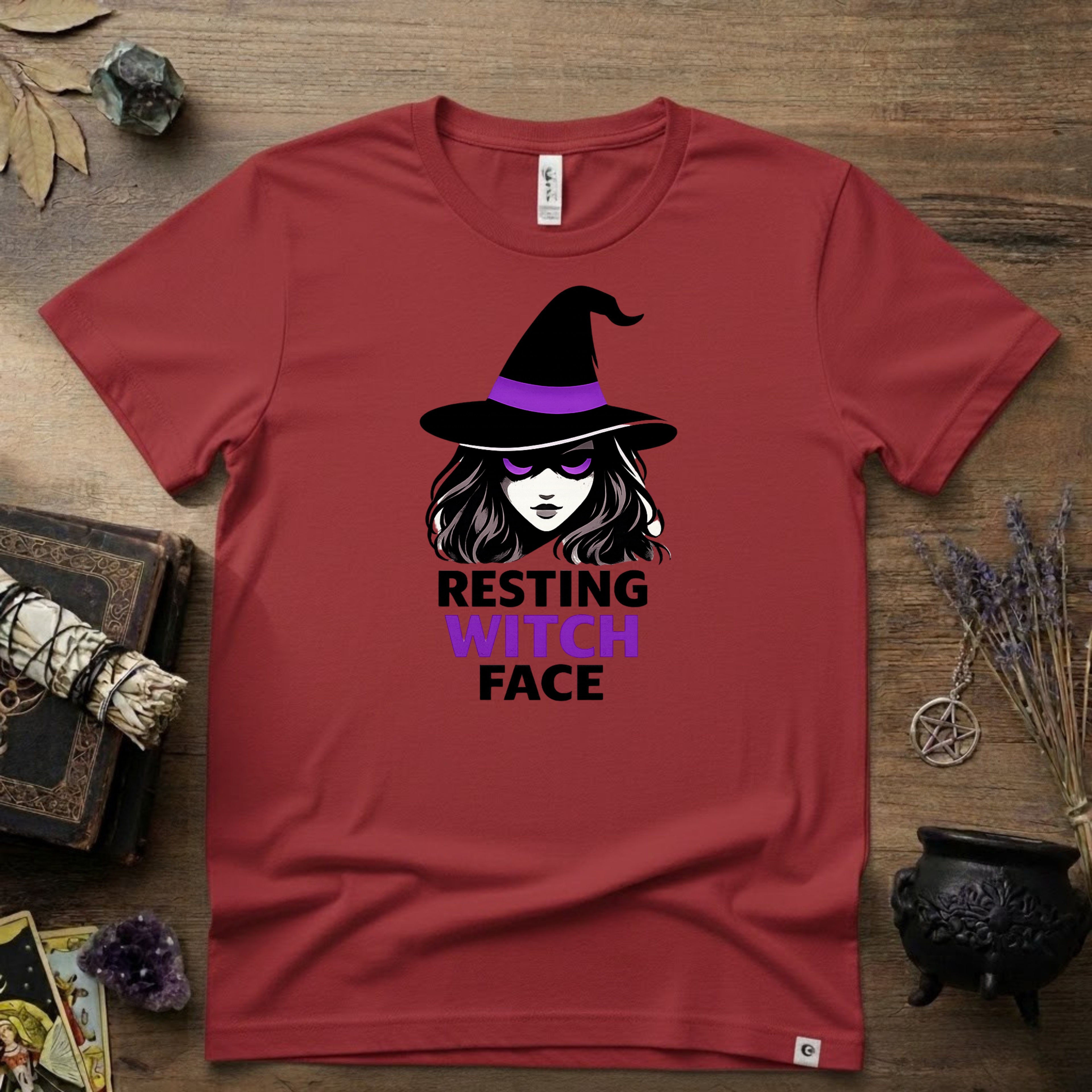 Witchy T-Shirt — "Resting Witch Face"