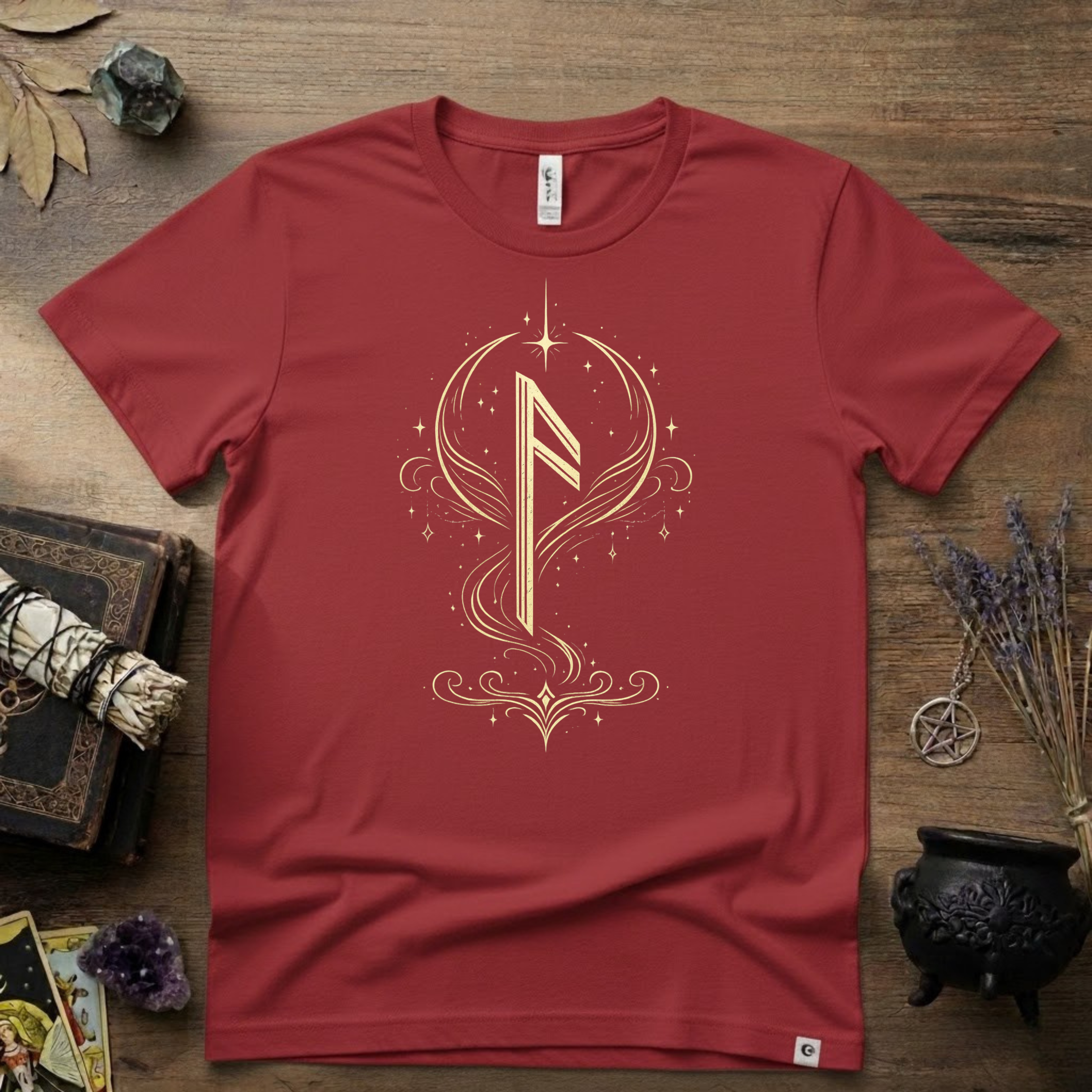 Ansuz Rune T-Shirt — Norse Rune Symbol Tee