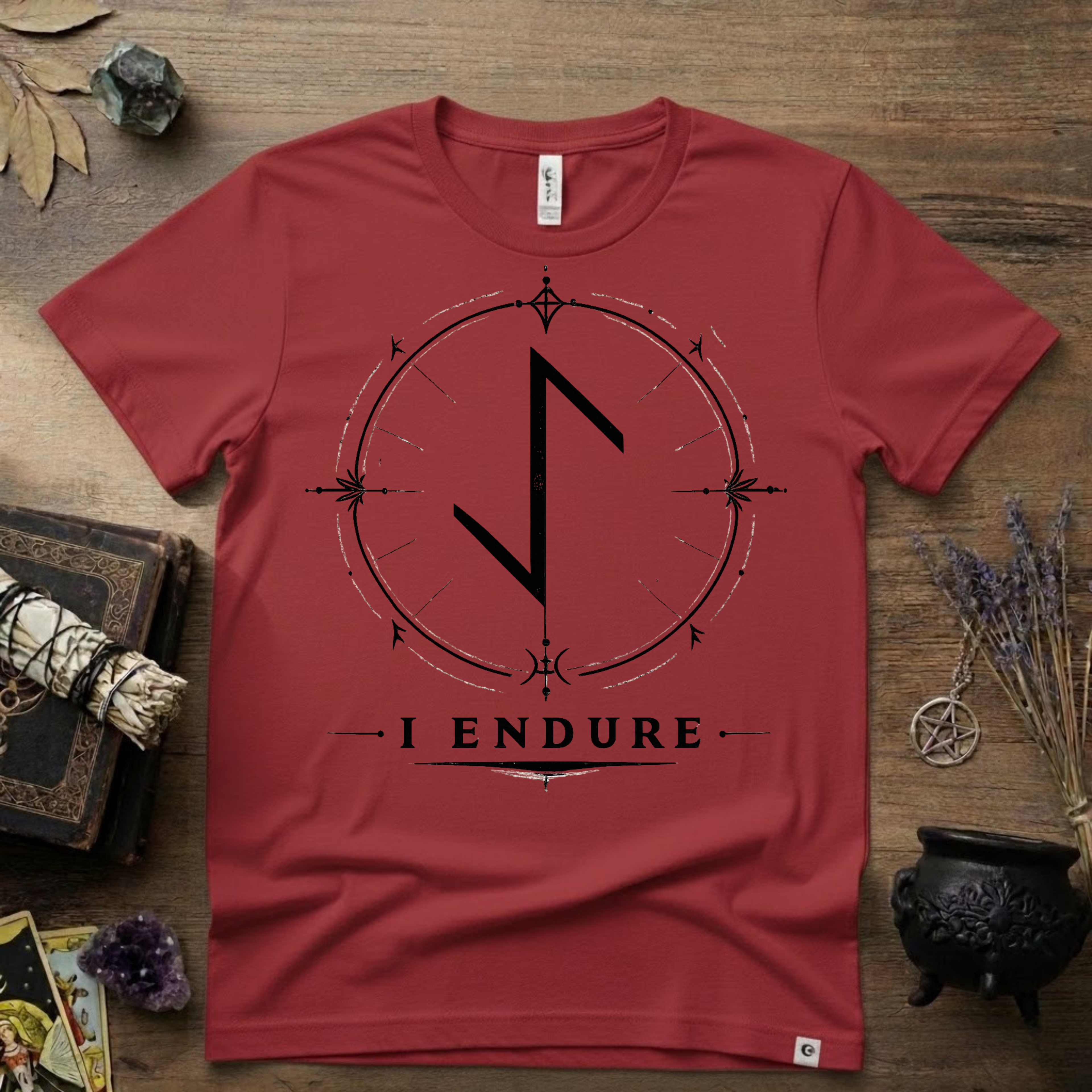 Eihwaz Rune 'I Endure' T-Shirt