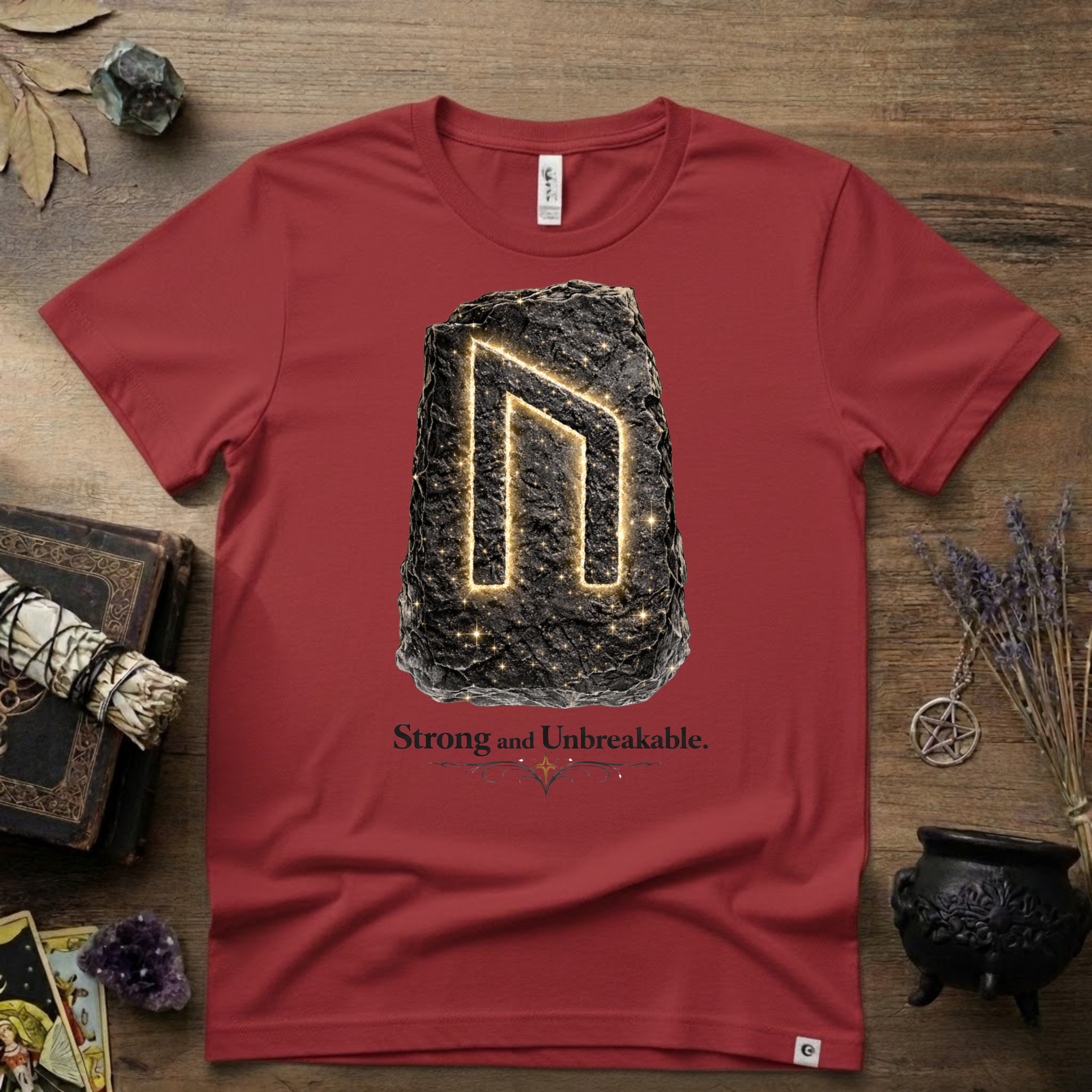 Uruz Rune 'Strong and Unbreakable' T-Shirt