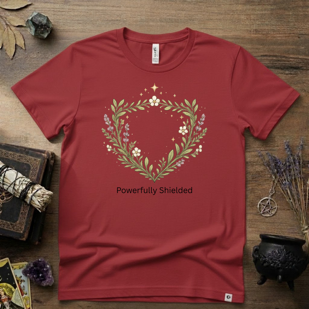 Witchy T-Shirt — "Powerfully Shielded"