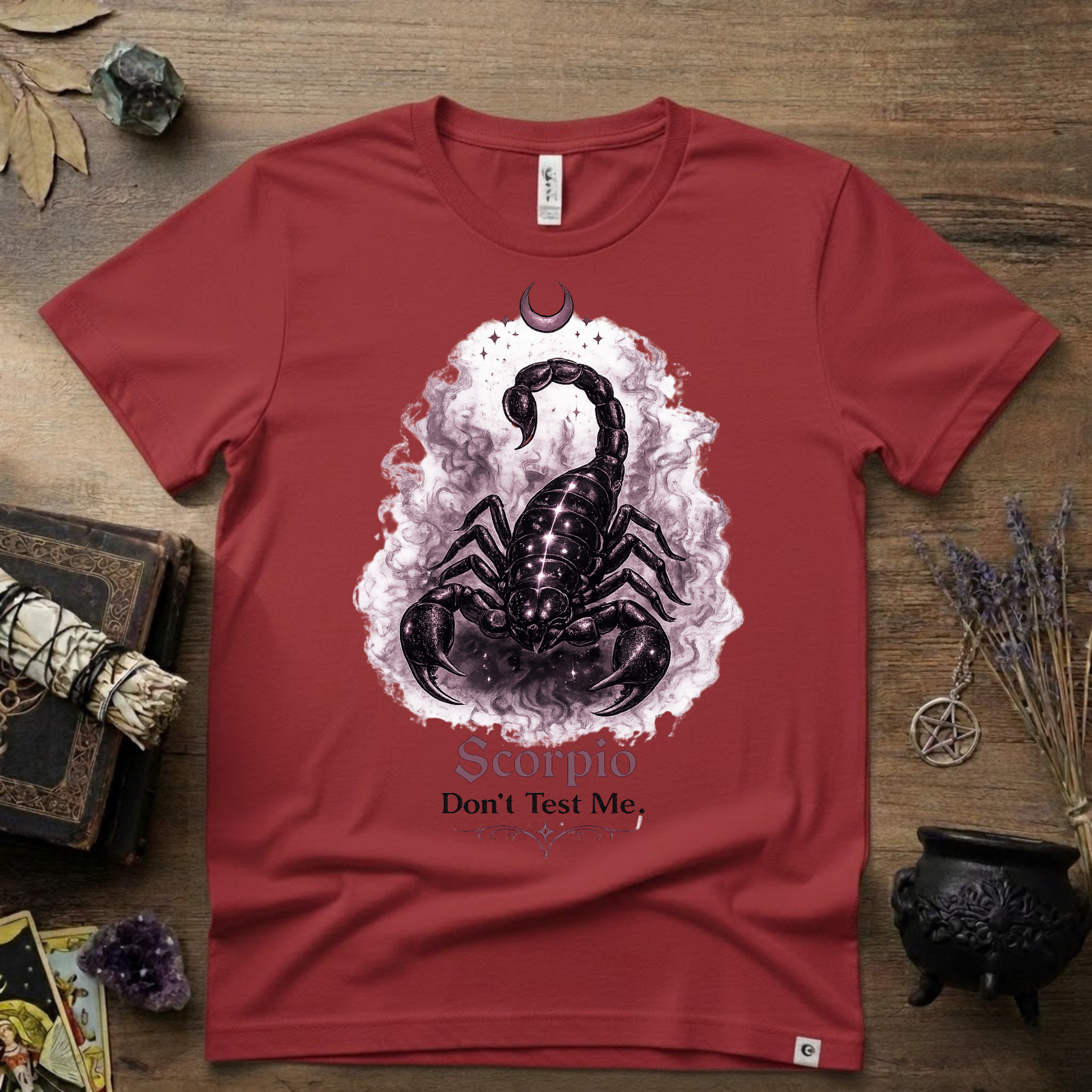 Scorpio 'Don't Test Me' T-Shirt — Bold Zodiac Tee for Scorpio Signs