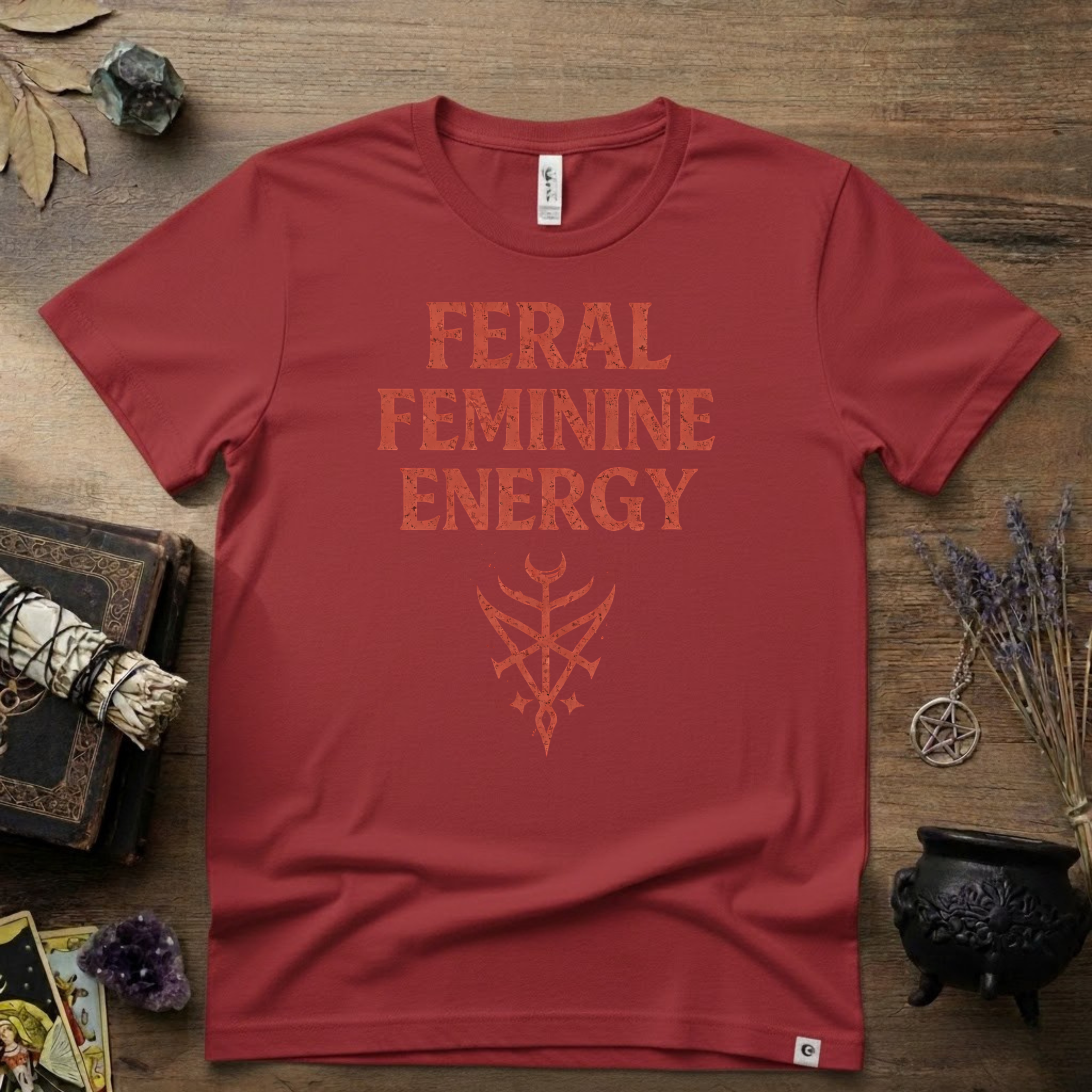 Feral Feminine Energy Witchy T-Shirt