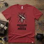 Nauthiz Rune "Pressure Makes Power" T-Shirt — Norse Rune Strength Tee