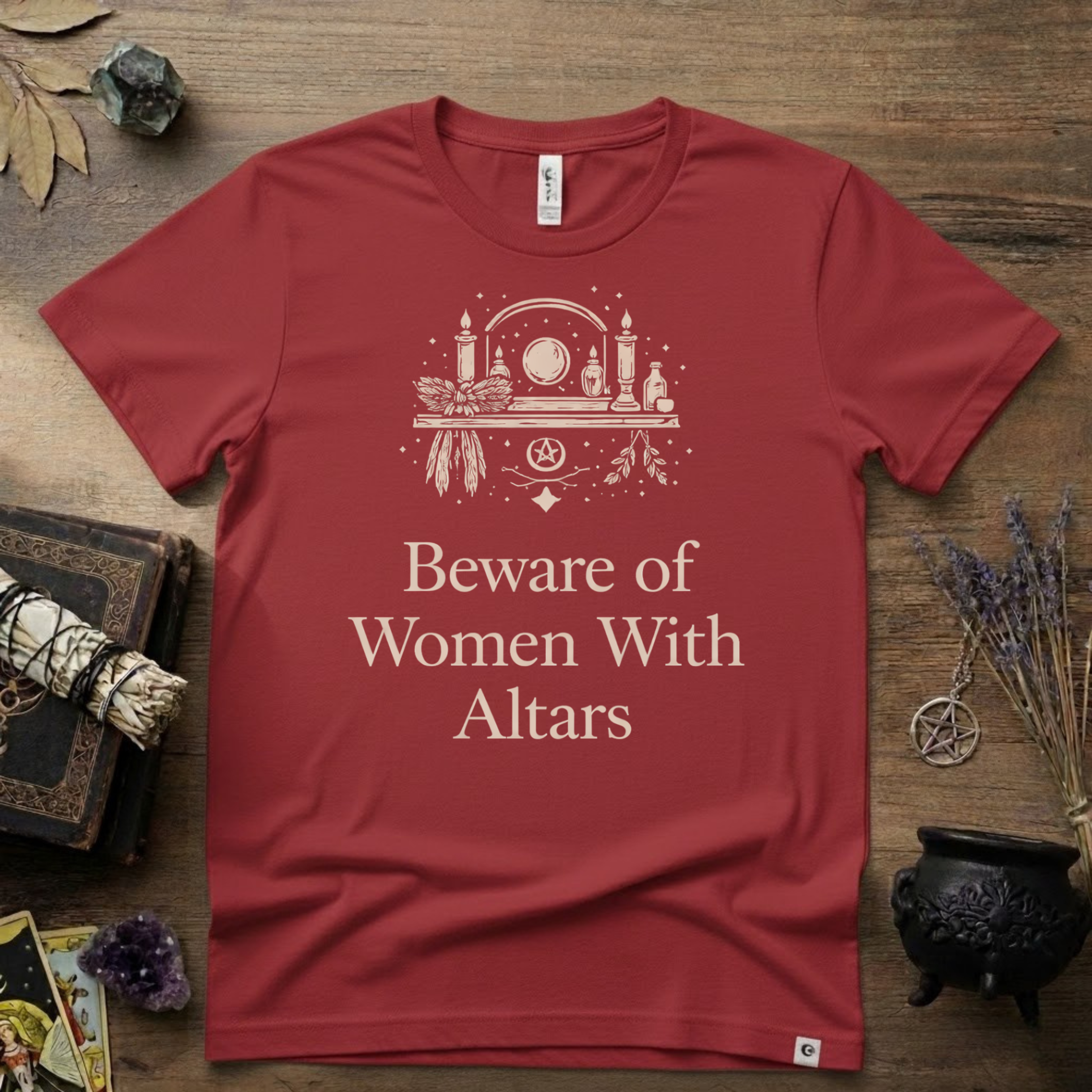 Beware of Women With Altars T-Shirt | Witchy Pagan Spiritual Tee