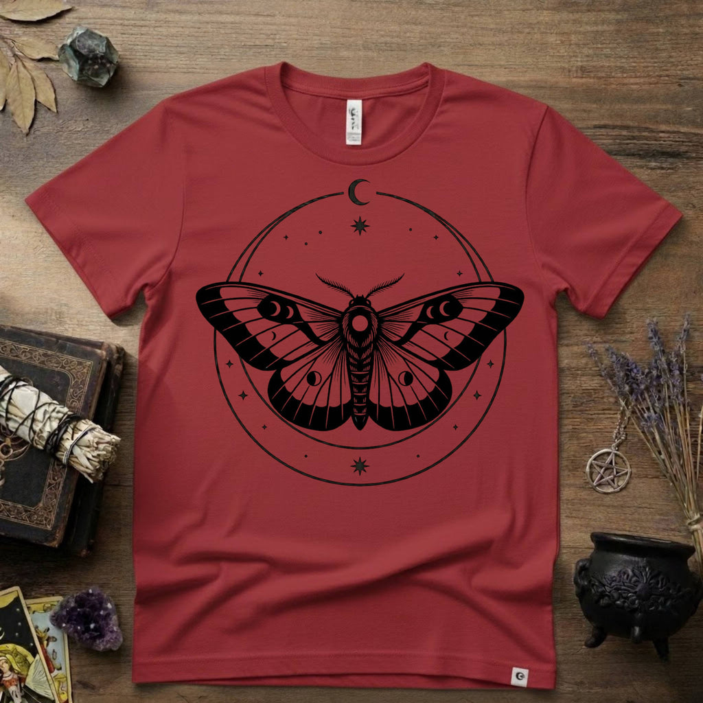 Moth Totem T-Shirt — Mystical Moth Totem Graphic Tee