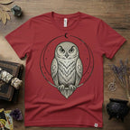 Owl Totem T-Shirt — Mystical Nature-Inspired Graphic Tee