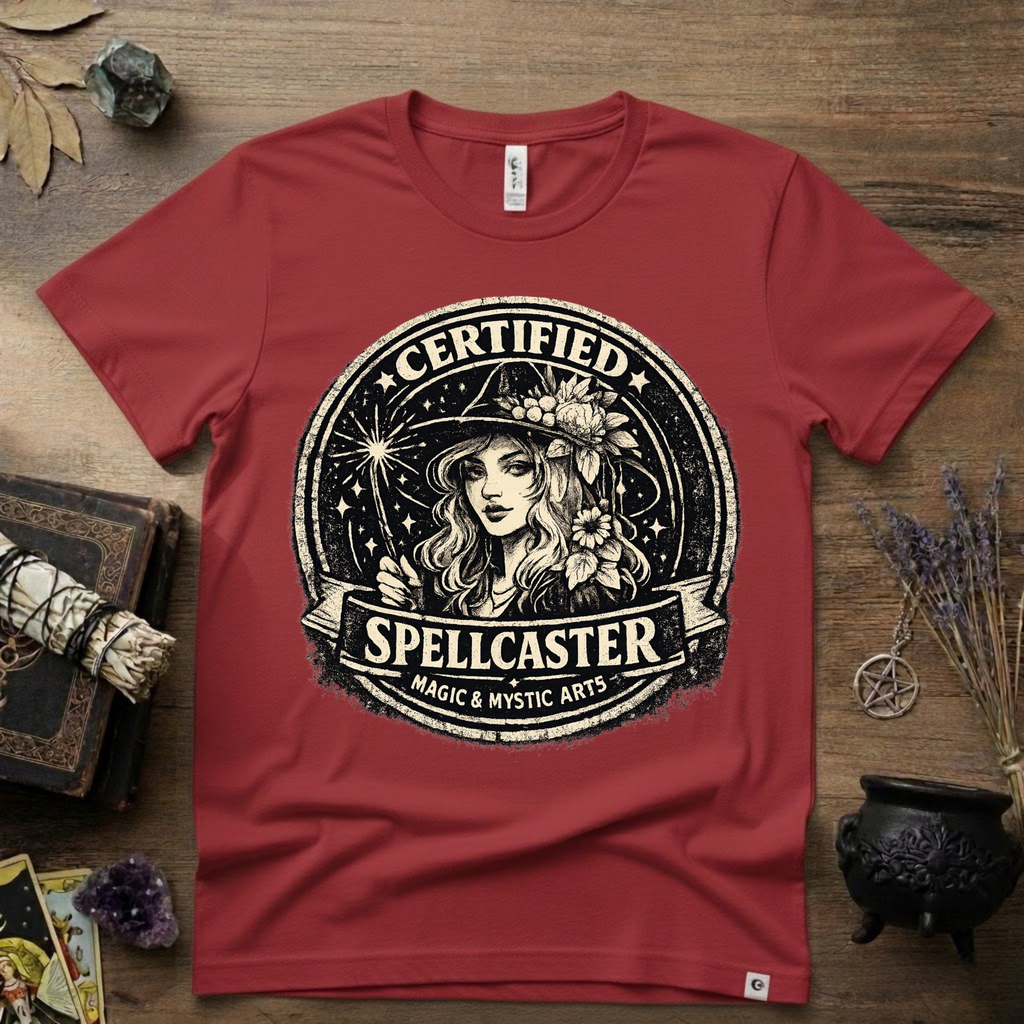 Certified Spell Caster witchy T-Shirt | Witchcraft, Occult, Magical