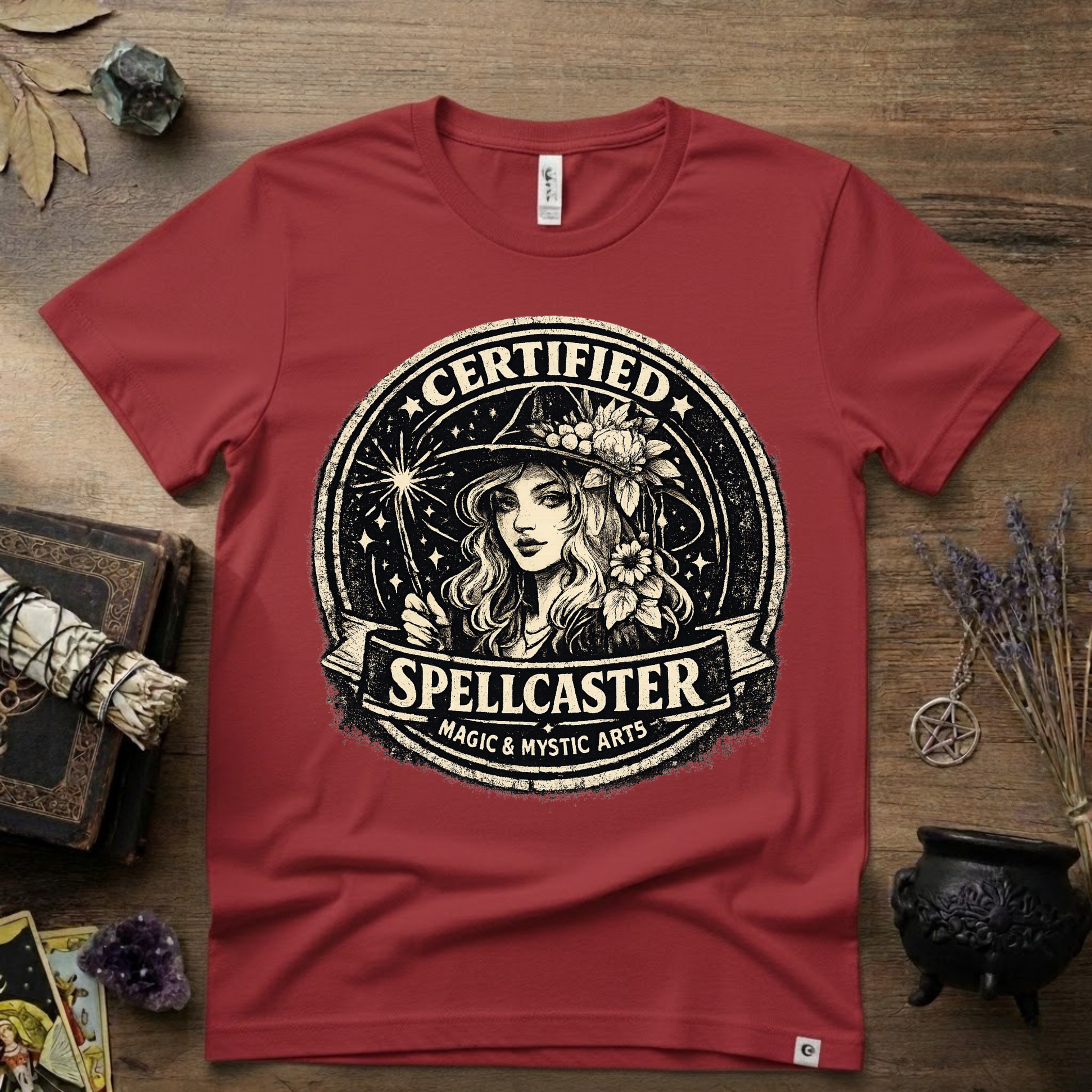 Certified Spell Caster witchy T-Shirt | Witchcraft, Occult, Magical