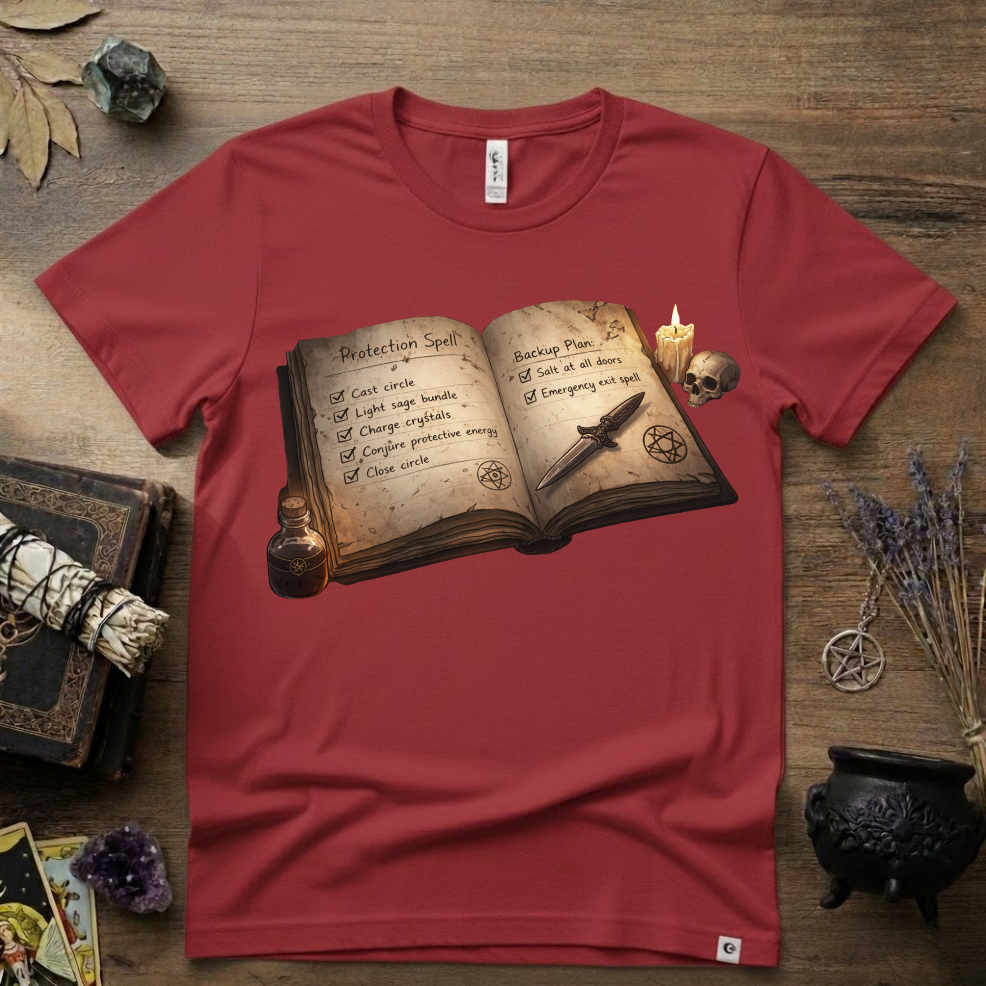 Witchy T-Shirt — Protection Spell