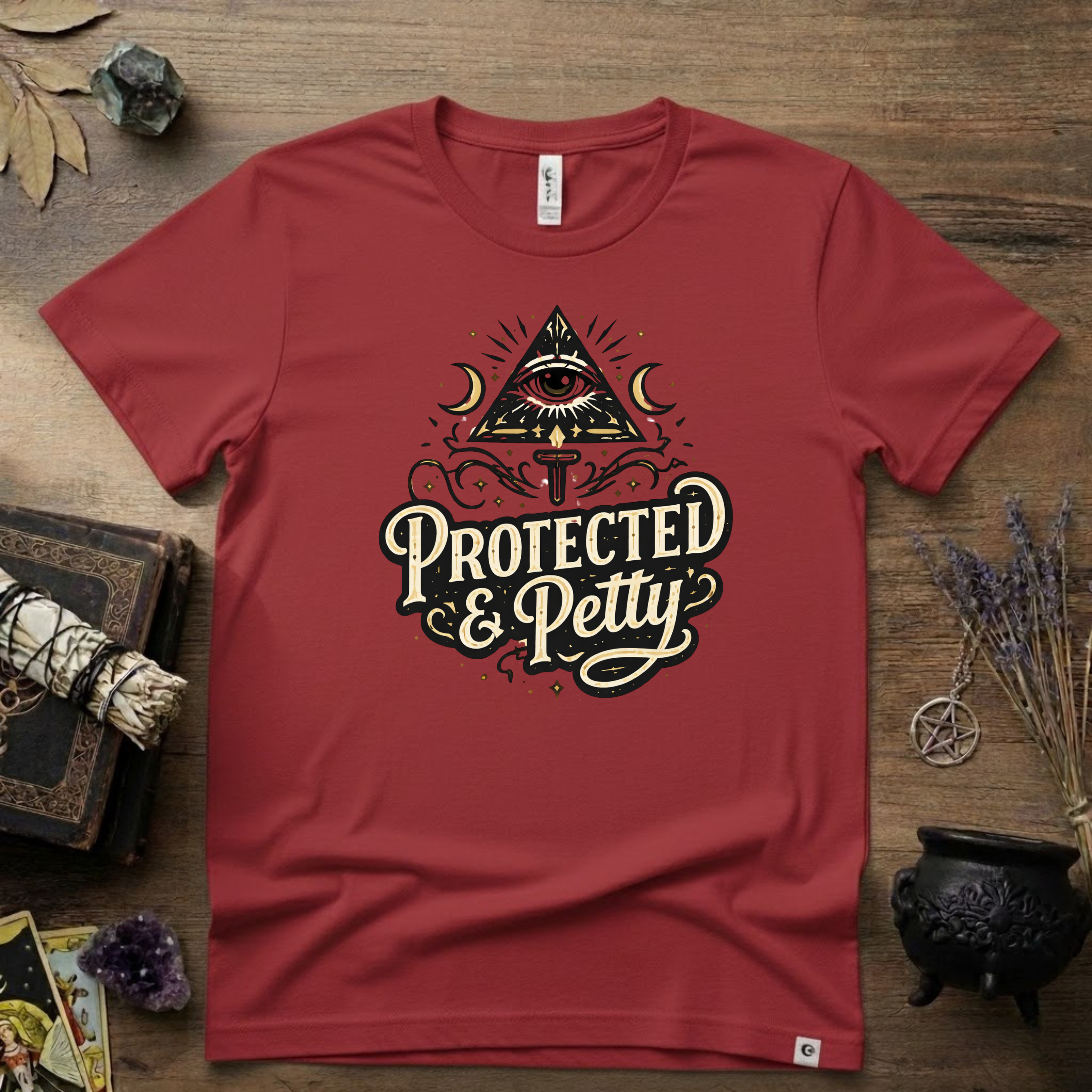 Witchy T-Shirt — "Protected and Petty"