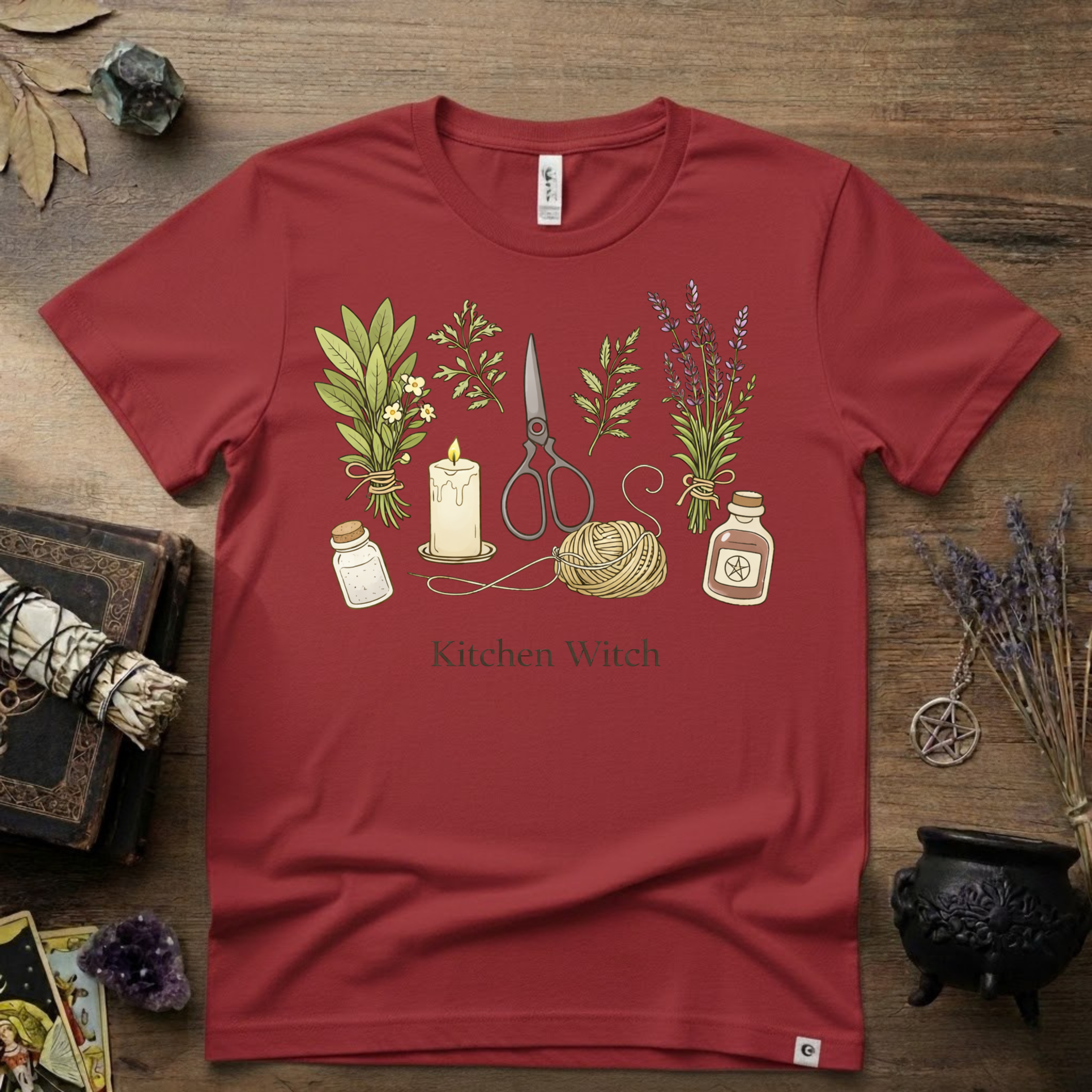Kitchen Witch T-Shirt — Witchy Kitchen Spell Tee