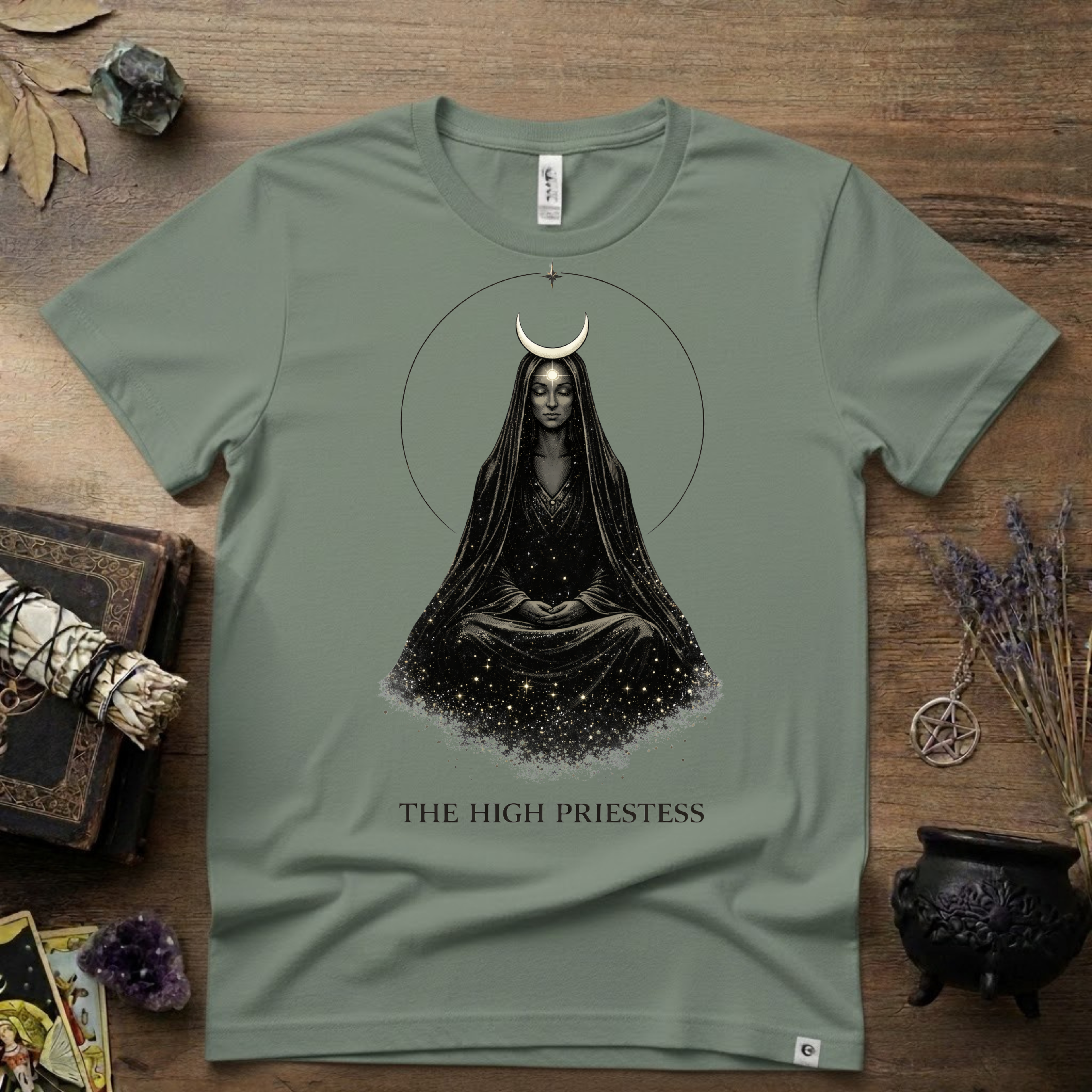 Tarot T-Shirt — The High Priestess