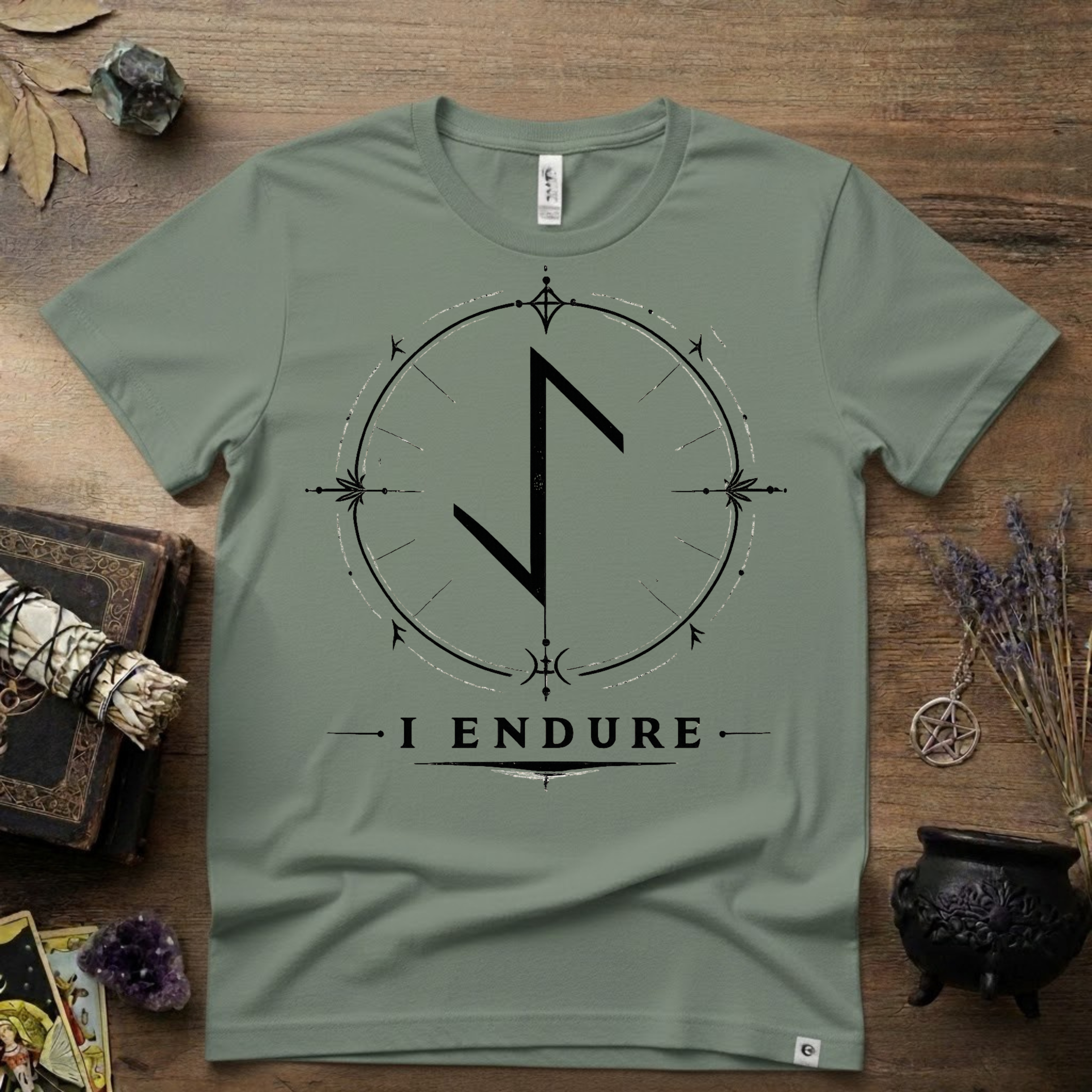 Eihwaz Rune 'I Endure' T-Shirt